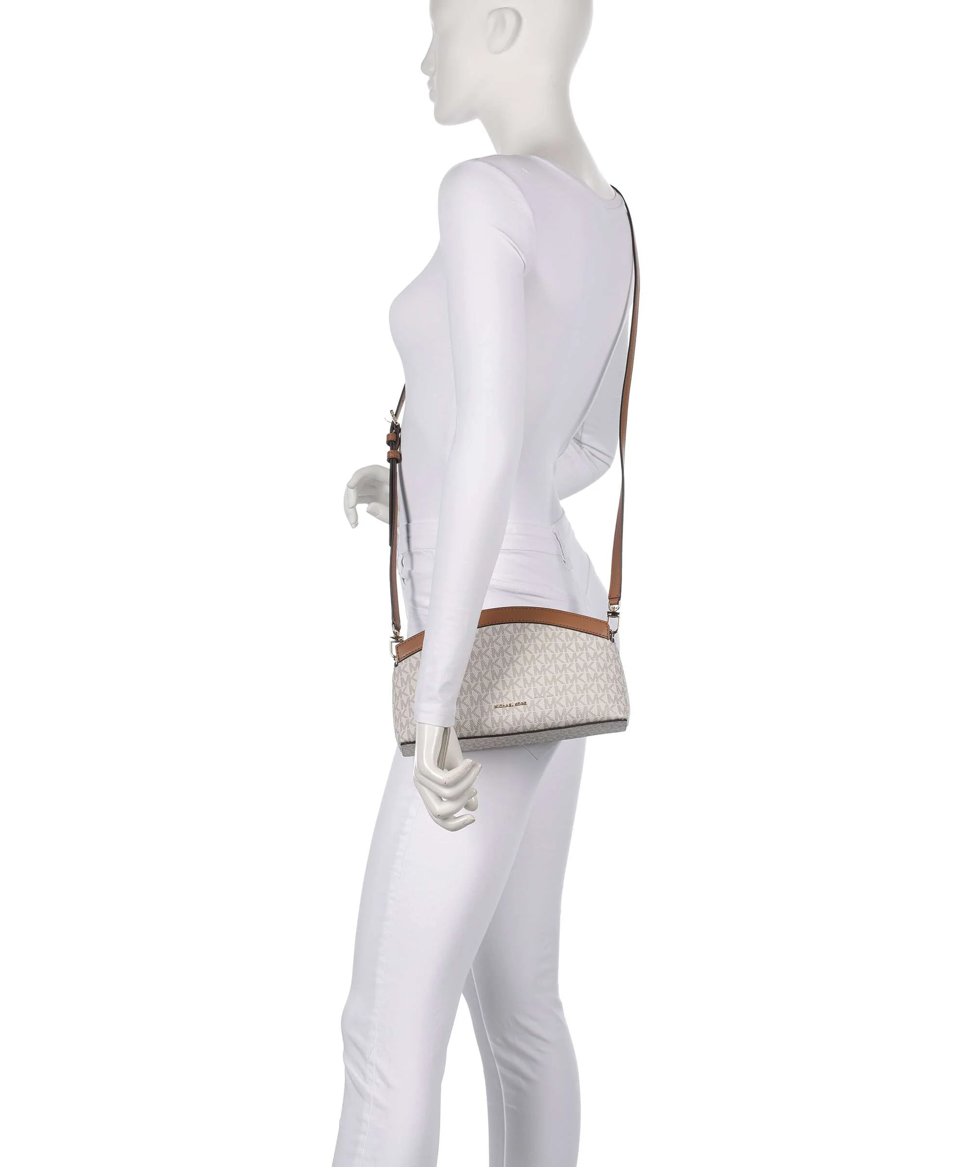 Michael Kors Athena Small Torba na ramię vanilla/acorn - Image 4