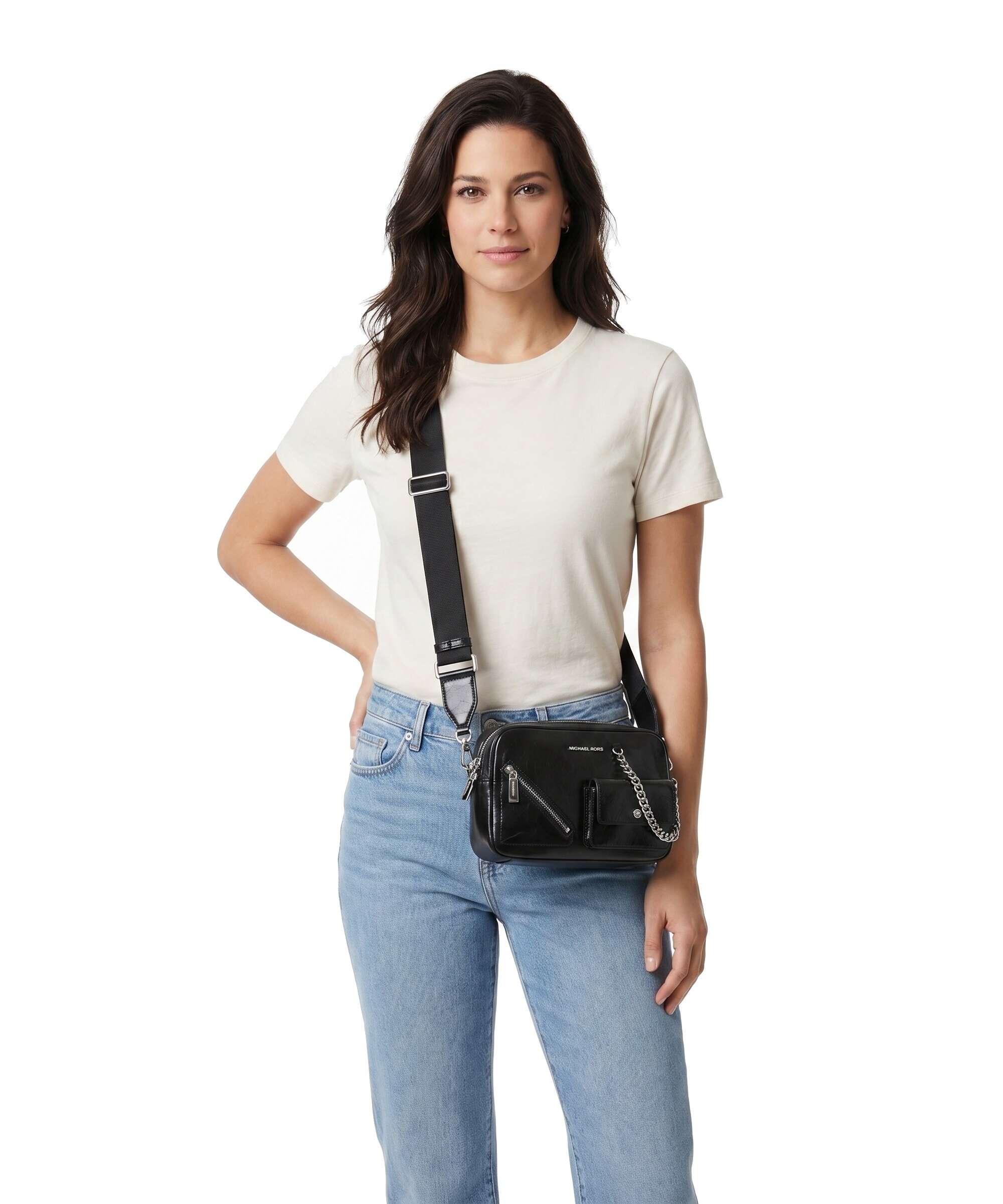 Michael Kors Bryant Medium Torba przez ramię black - Image 3