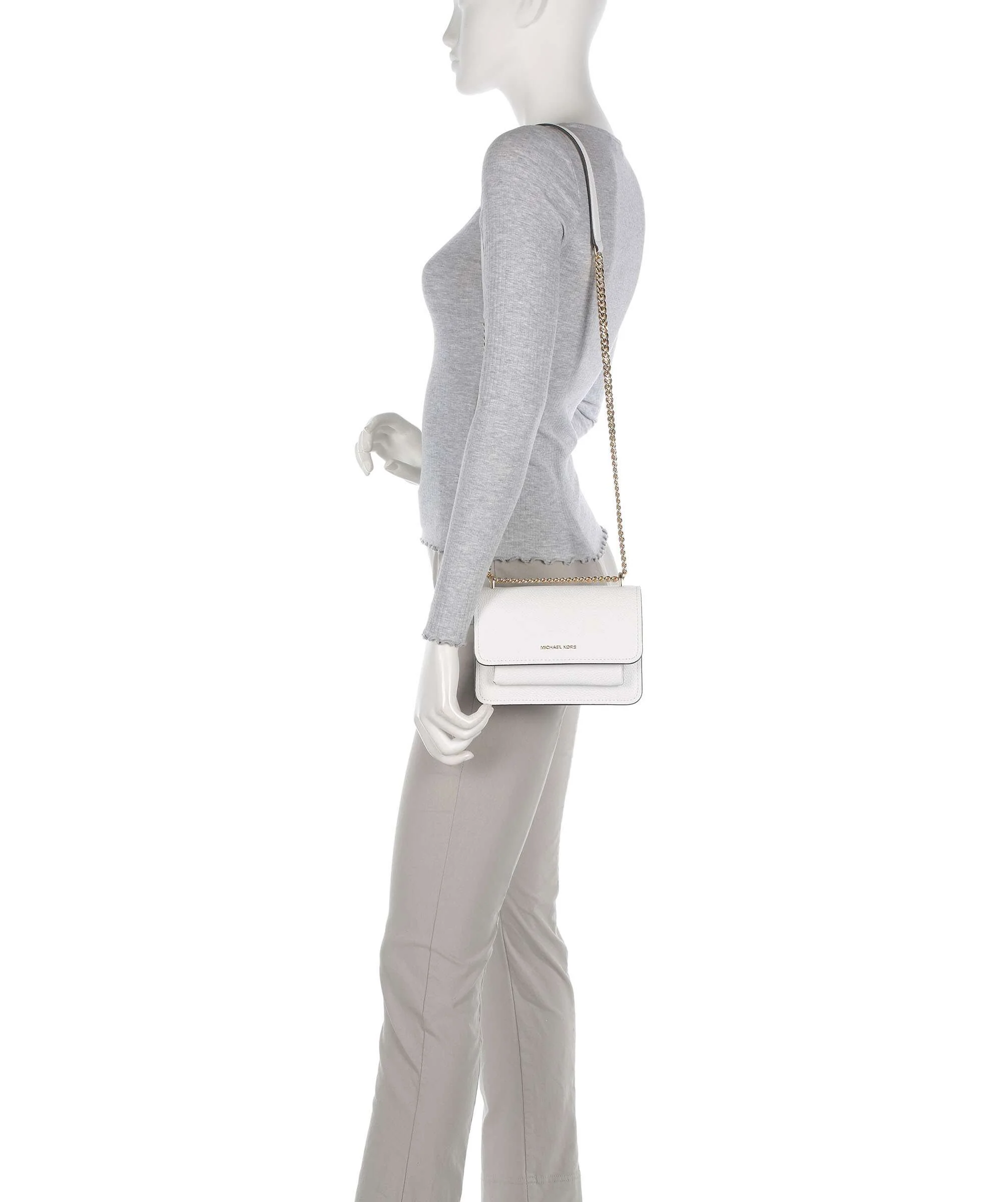 Michael Kors Claire Small Torba na ramię optic white - Image 3