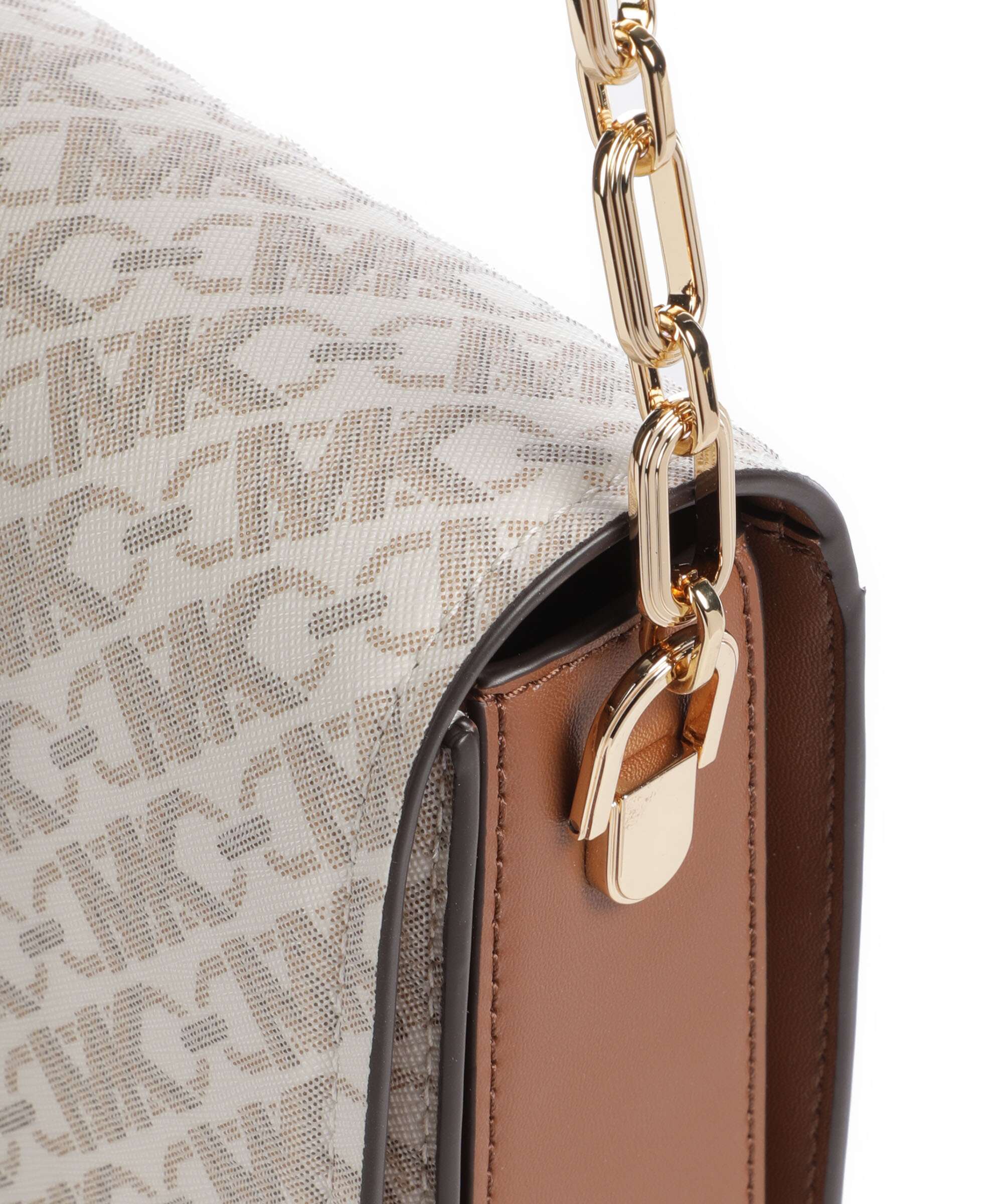 Michael Kors Delancey Torba przez ramię vanilla/luggage - Image 4