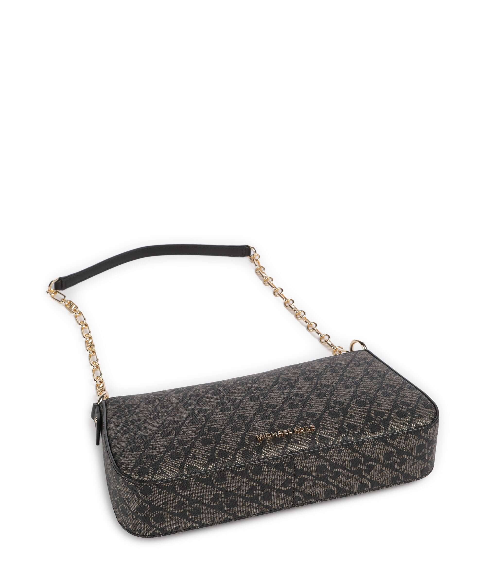 Michael Kors Empire Torba na ramię black/pale gold - Image 5