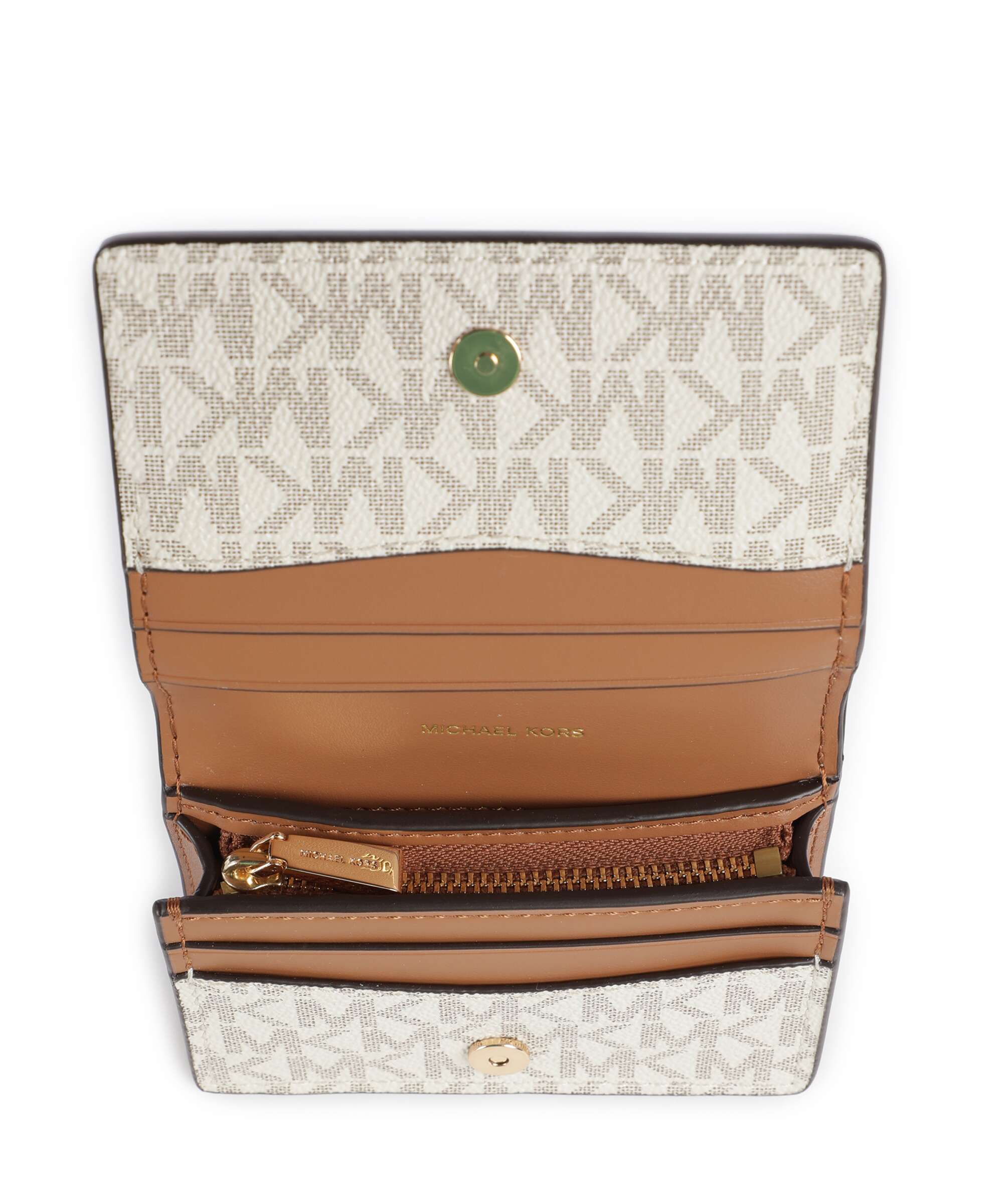 Michael Kors Hamilton Moderne Small Portfel vanilla/acorn - Image 2