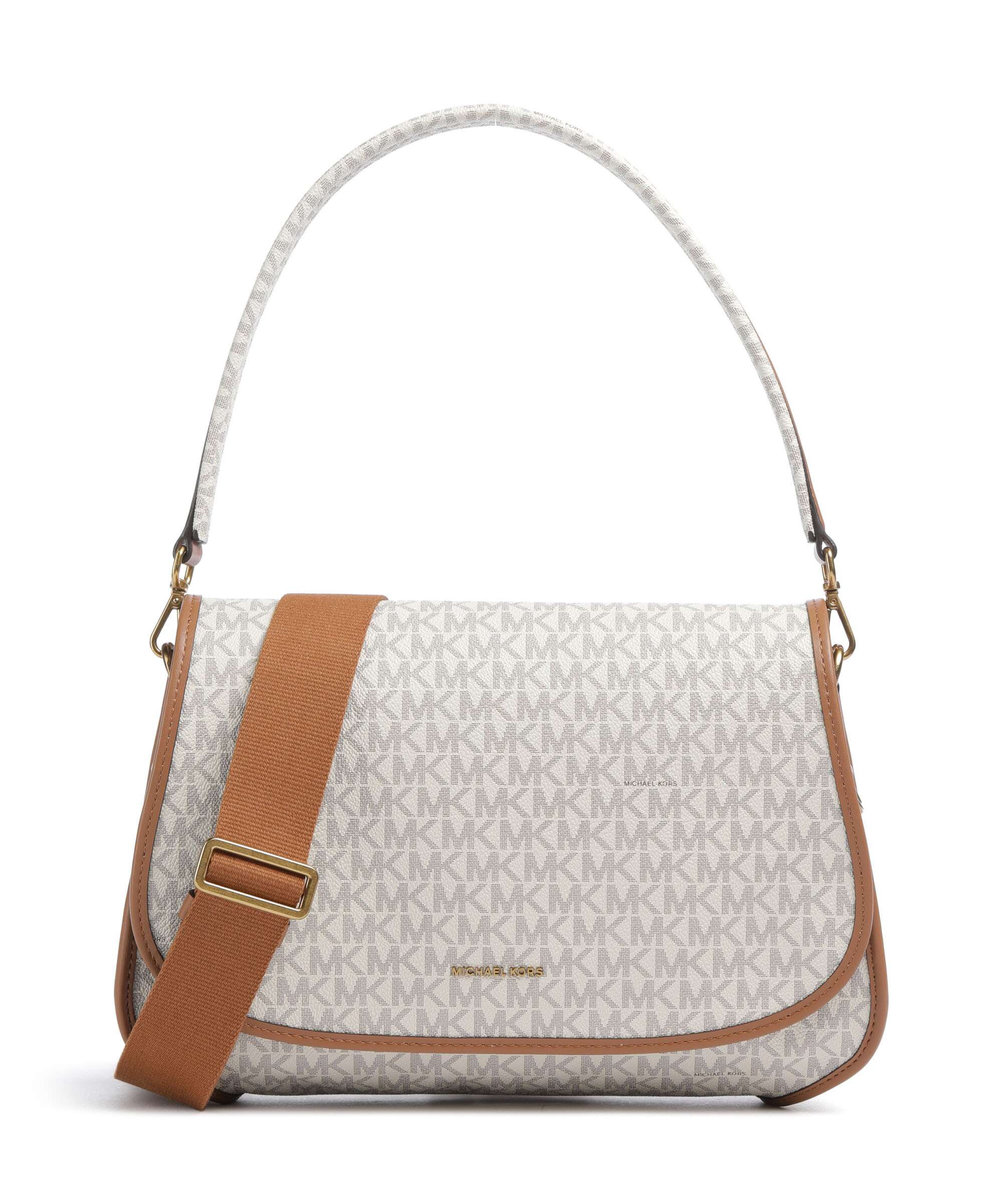 Michael Kors Holmes Medium Torba na ramię vanilla/acorn