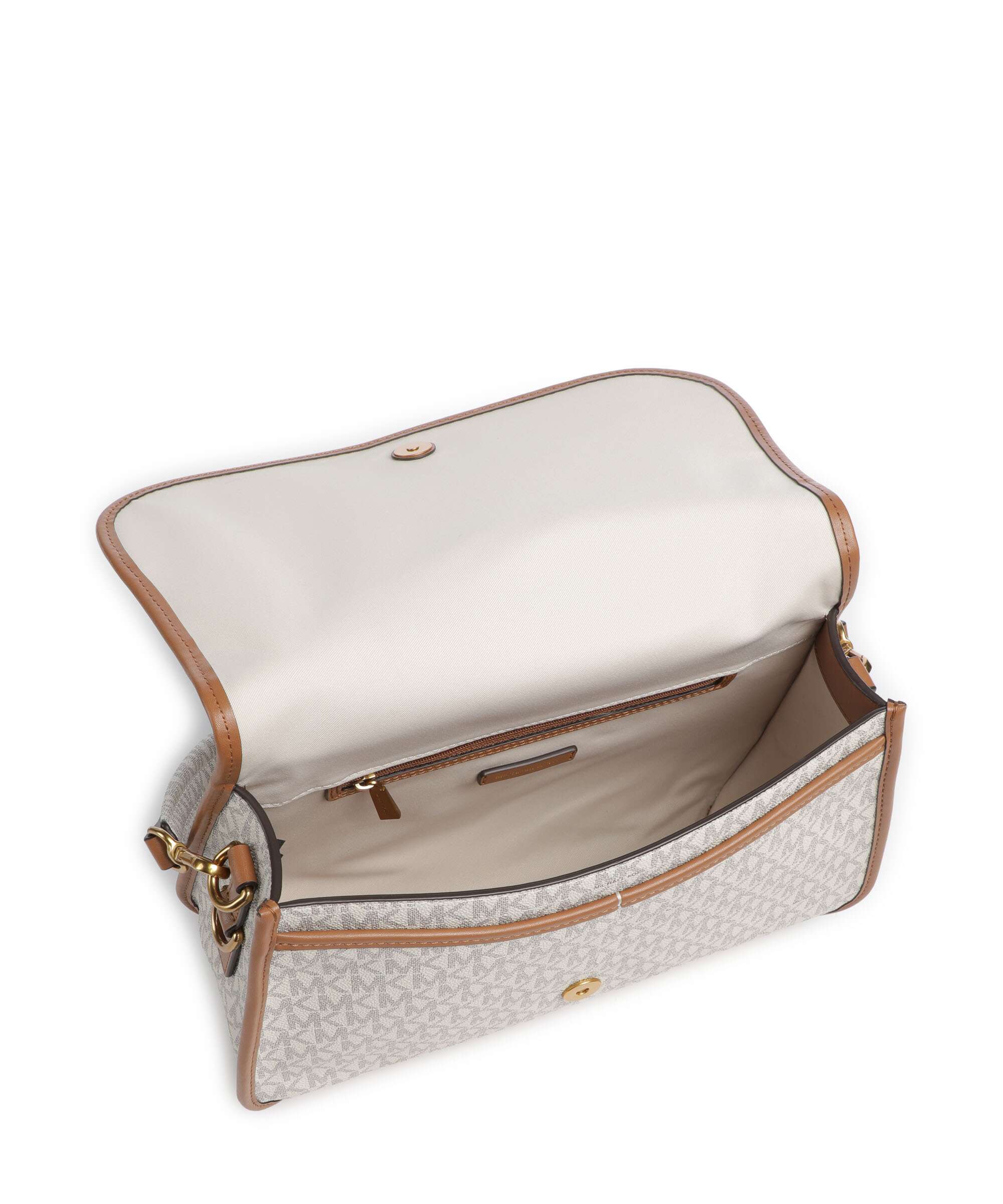 Michael Kors Holmes Medium Torba na ramię vanilla/acorn - Image 7