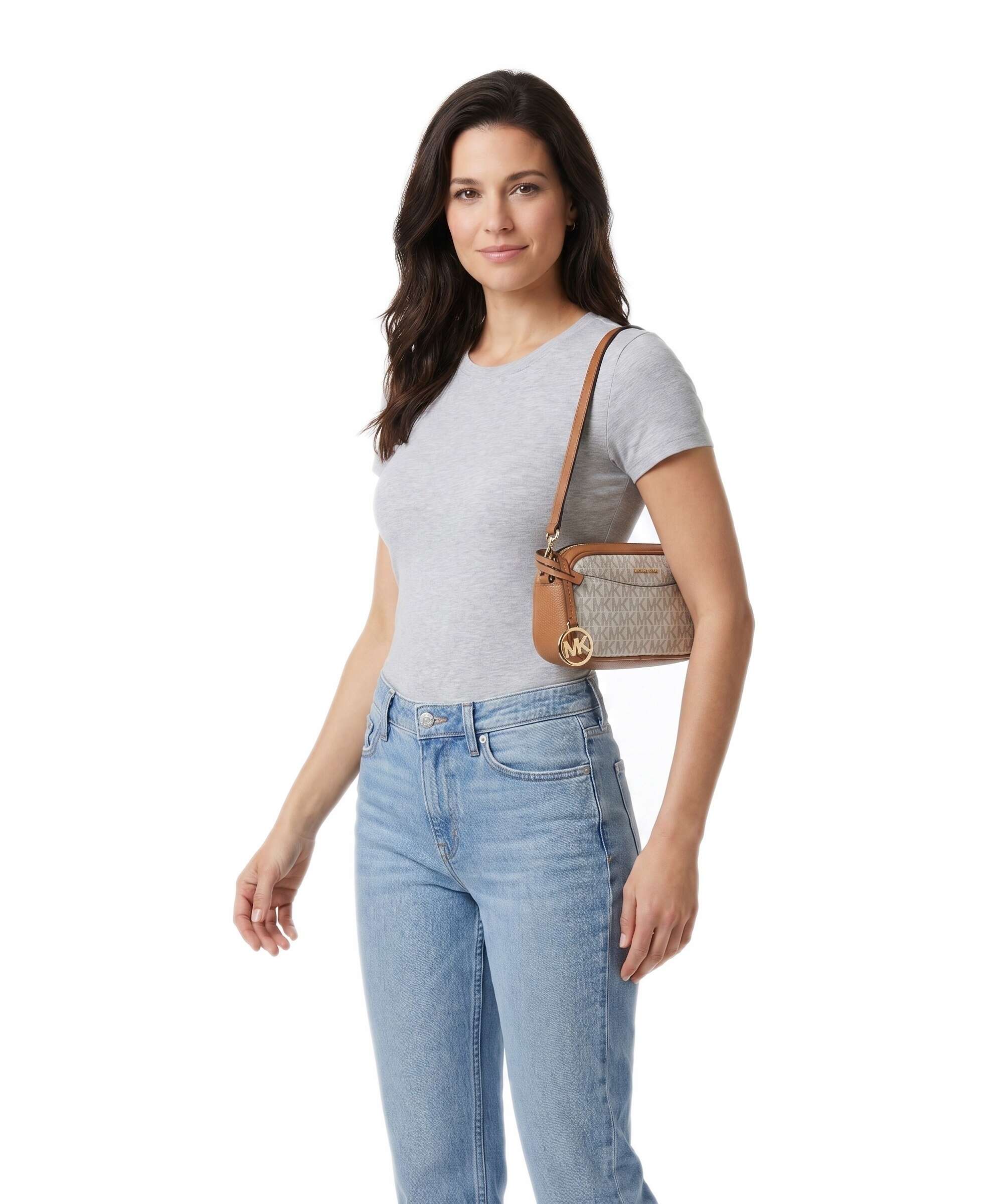Michael Kors May Small Torba na ramię vanilla/acorn - Image 3