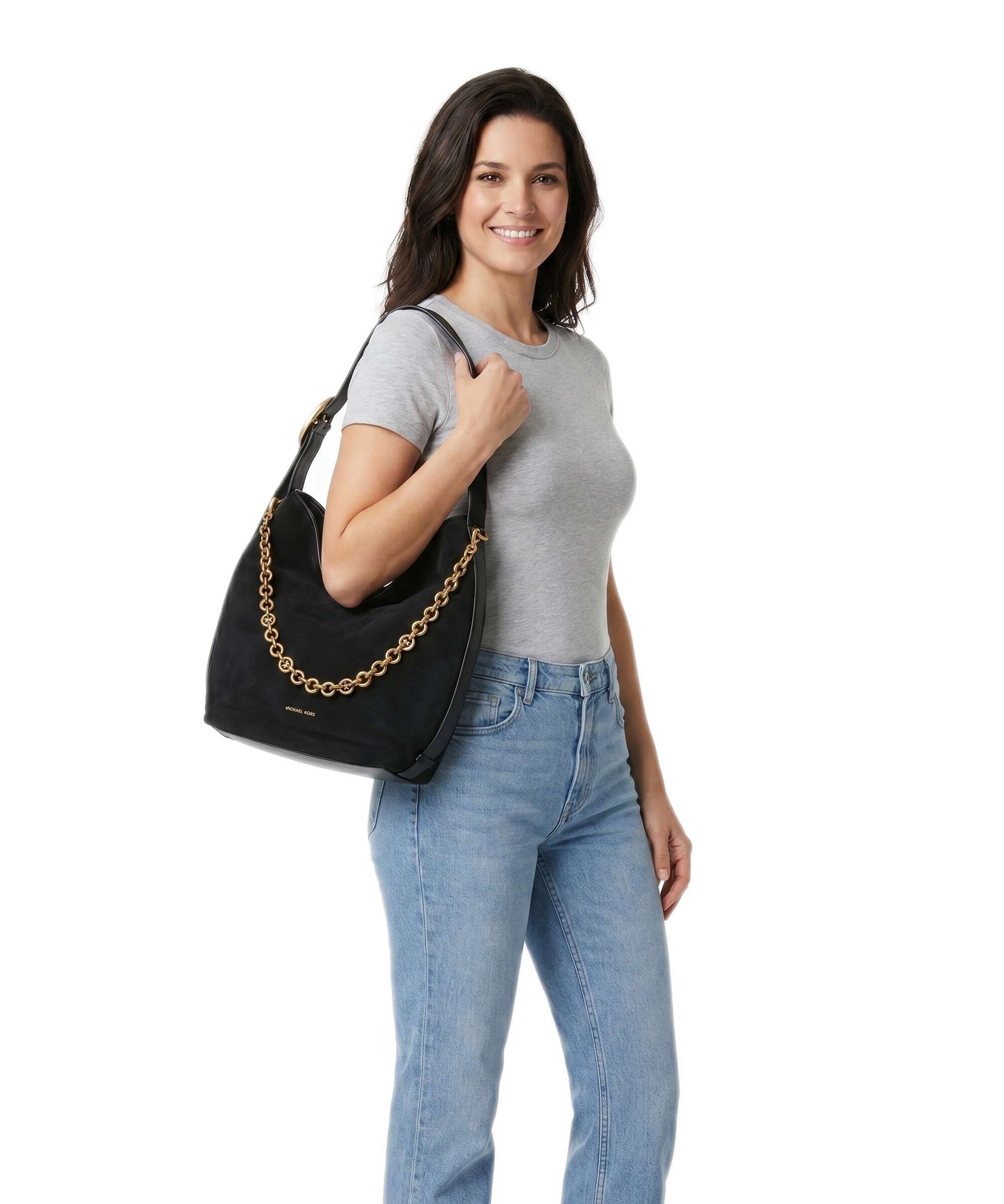 Michael Kors Nolita Large Torebka worek black - Image 3