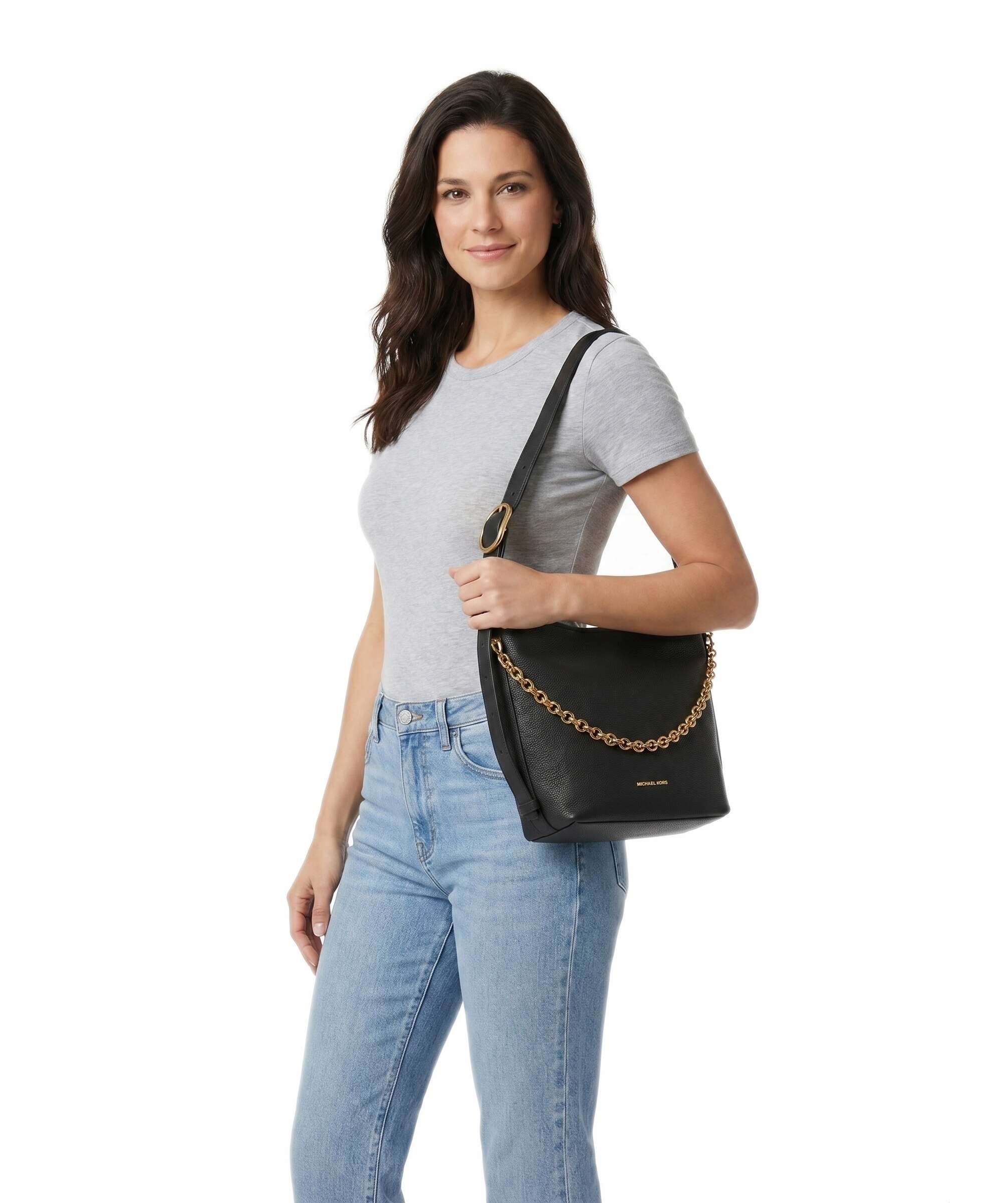 Michael Kors Nolita Small Torebka worek black - Image 3