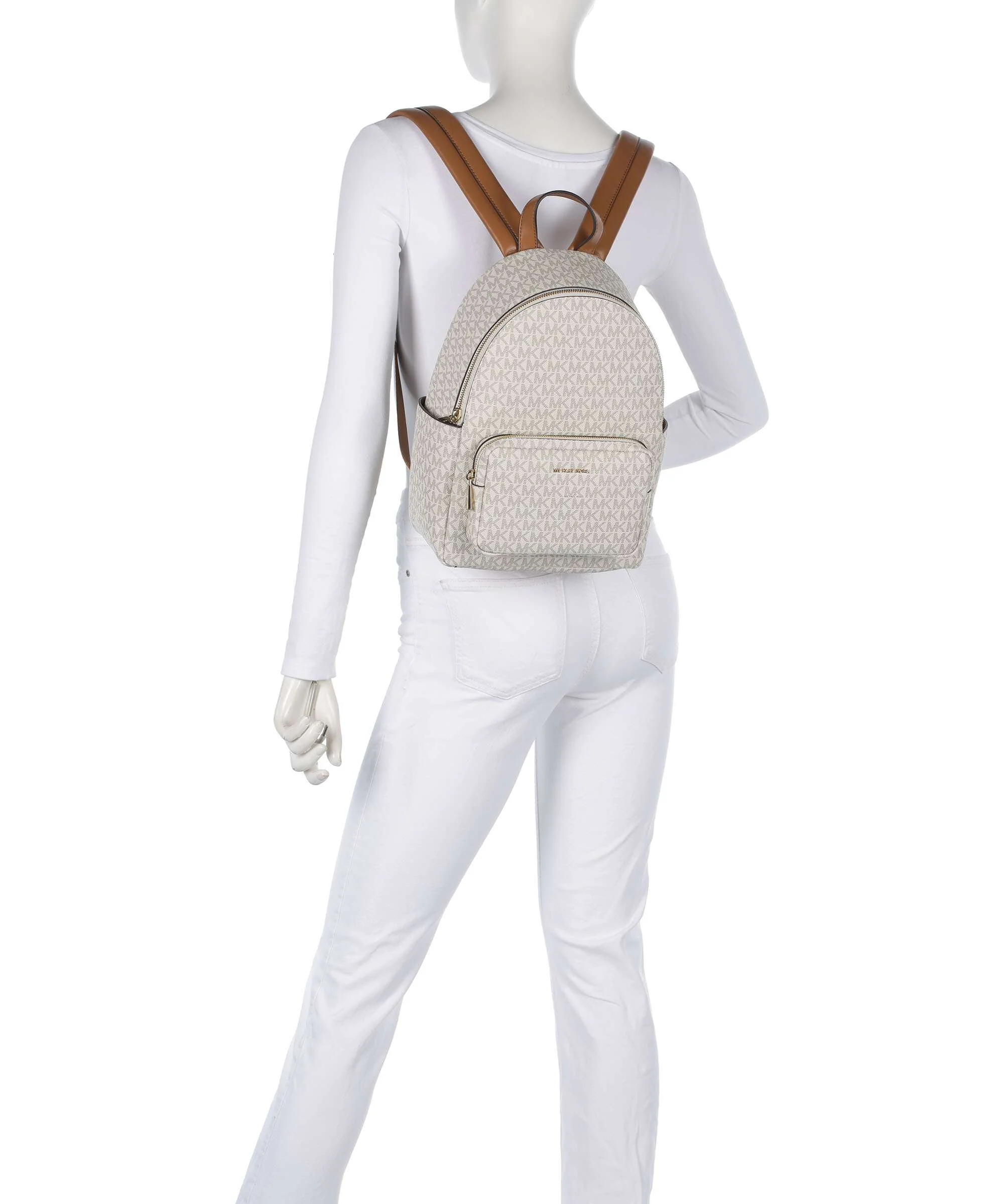 Michael Kors Tanner Medium Plecak vanilla/acorn - Image 3