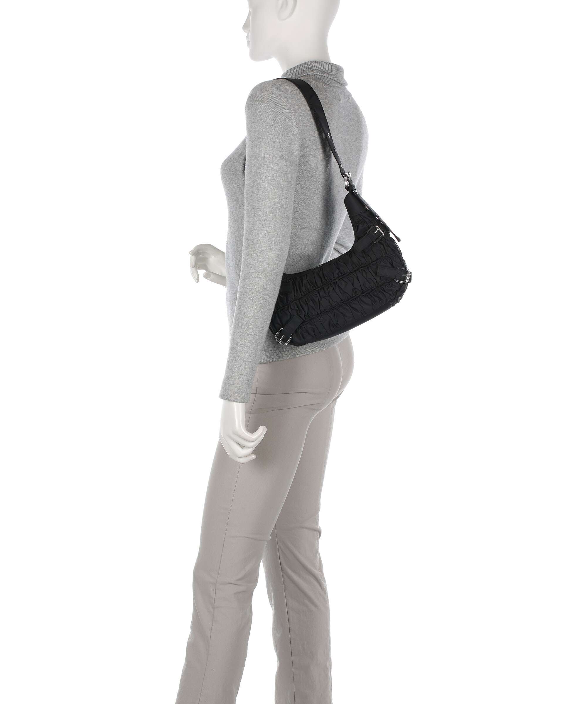 Núnoo Recycled Nylon Alaska Torebka worek black - Image 3