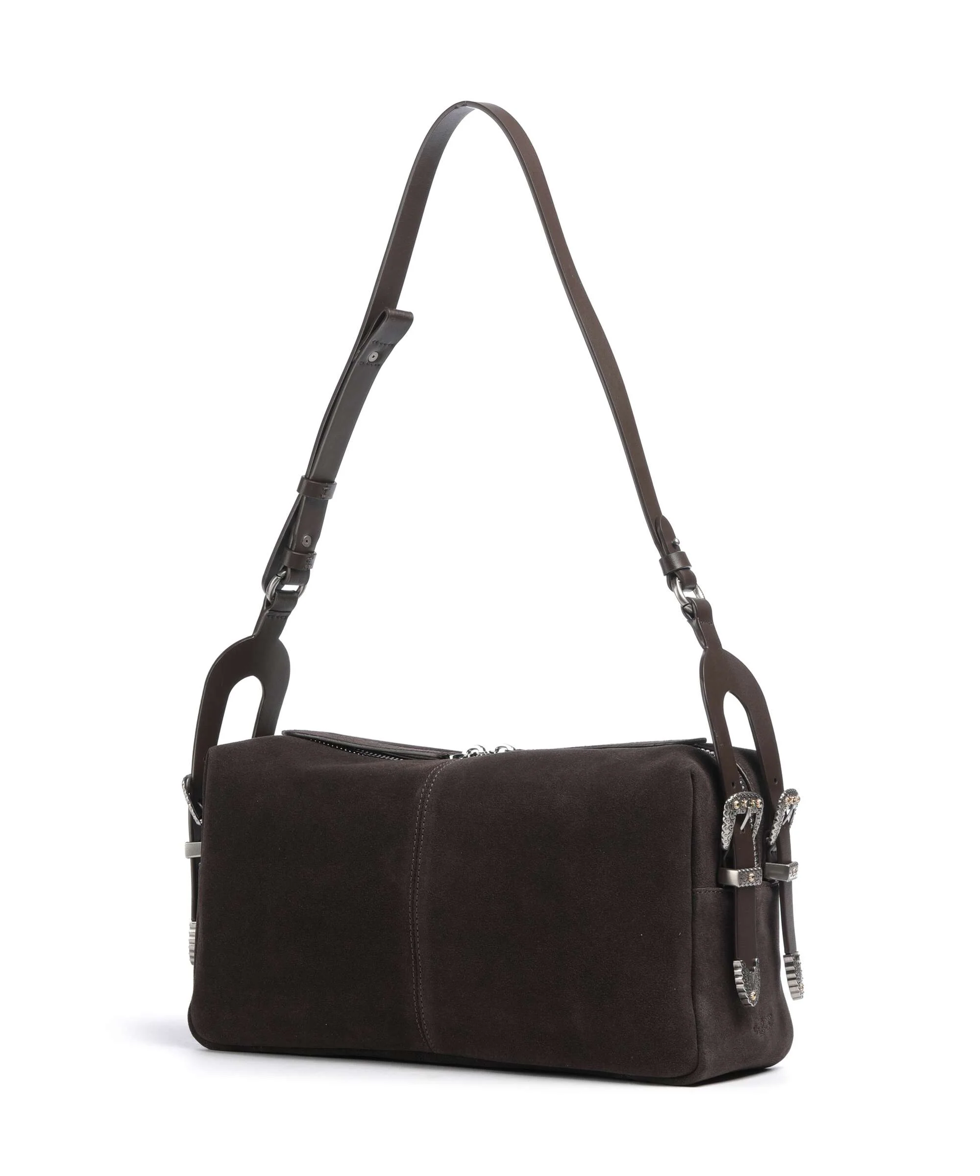 Pinko 24 Classic Torba na ramię marrone/chicco di caffe/old silver - Image 2