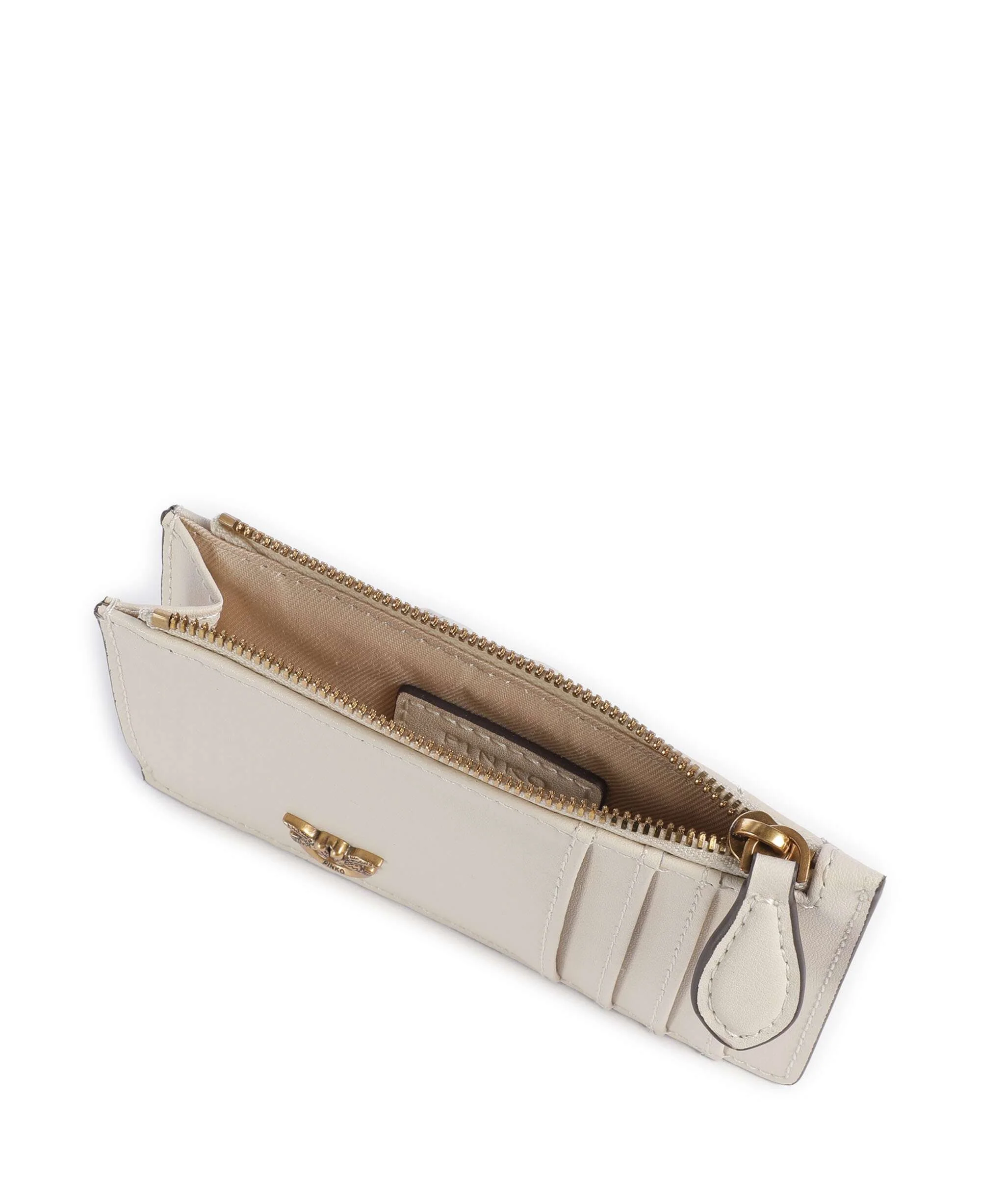 Pinko Airone Etui na karty kredytowe bianco seta/antique gold - Image 4