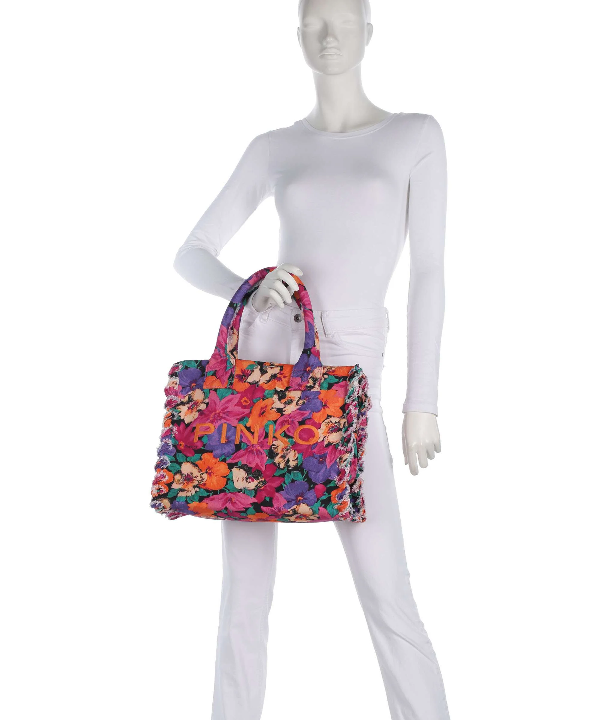 Pinko Beach Torebka fuxia/multicolor/antique gold - Image 3