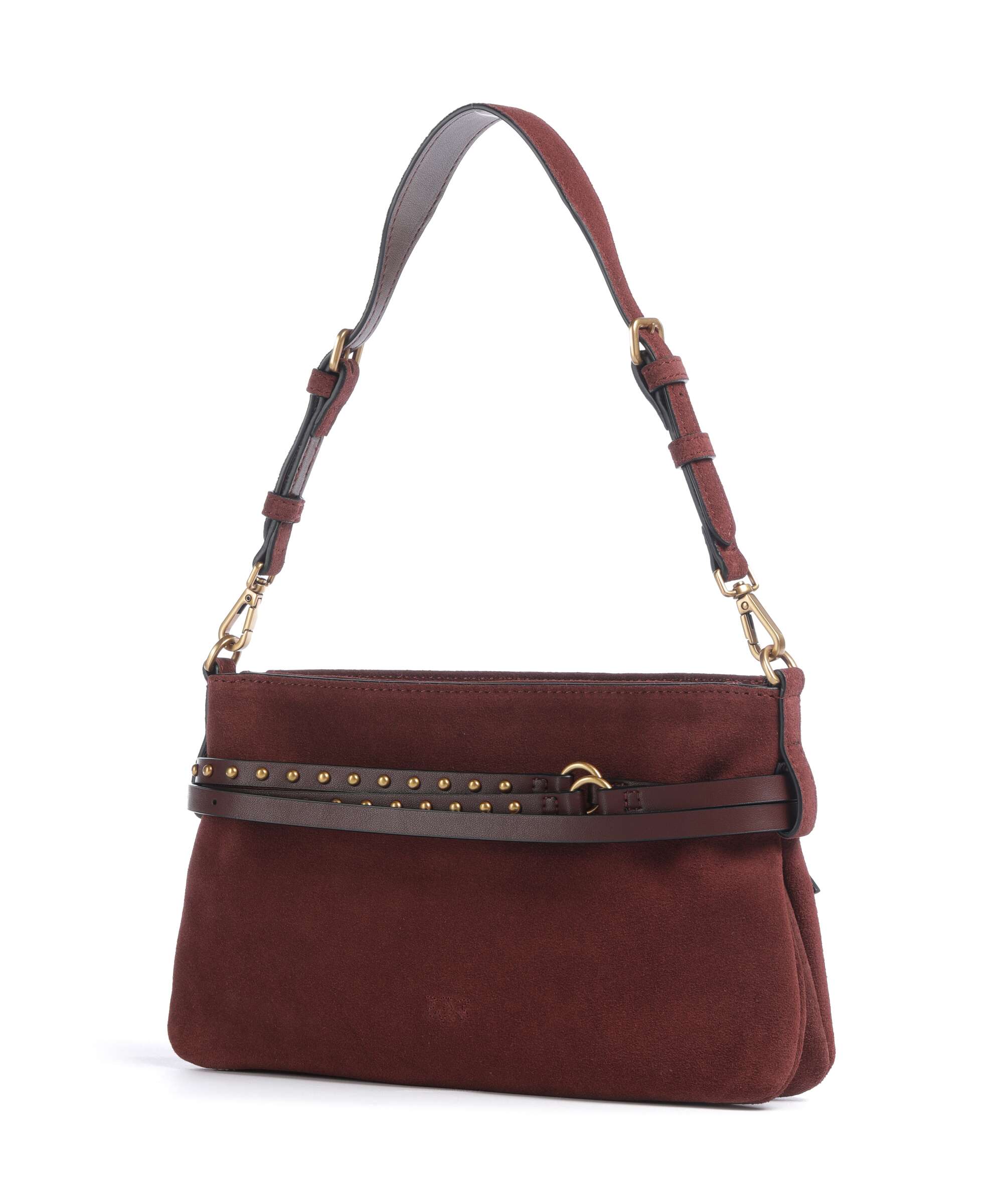 Pinko Belt Mini Torba na ramię burgundy wine/antique gold - Image 2