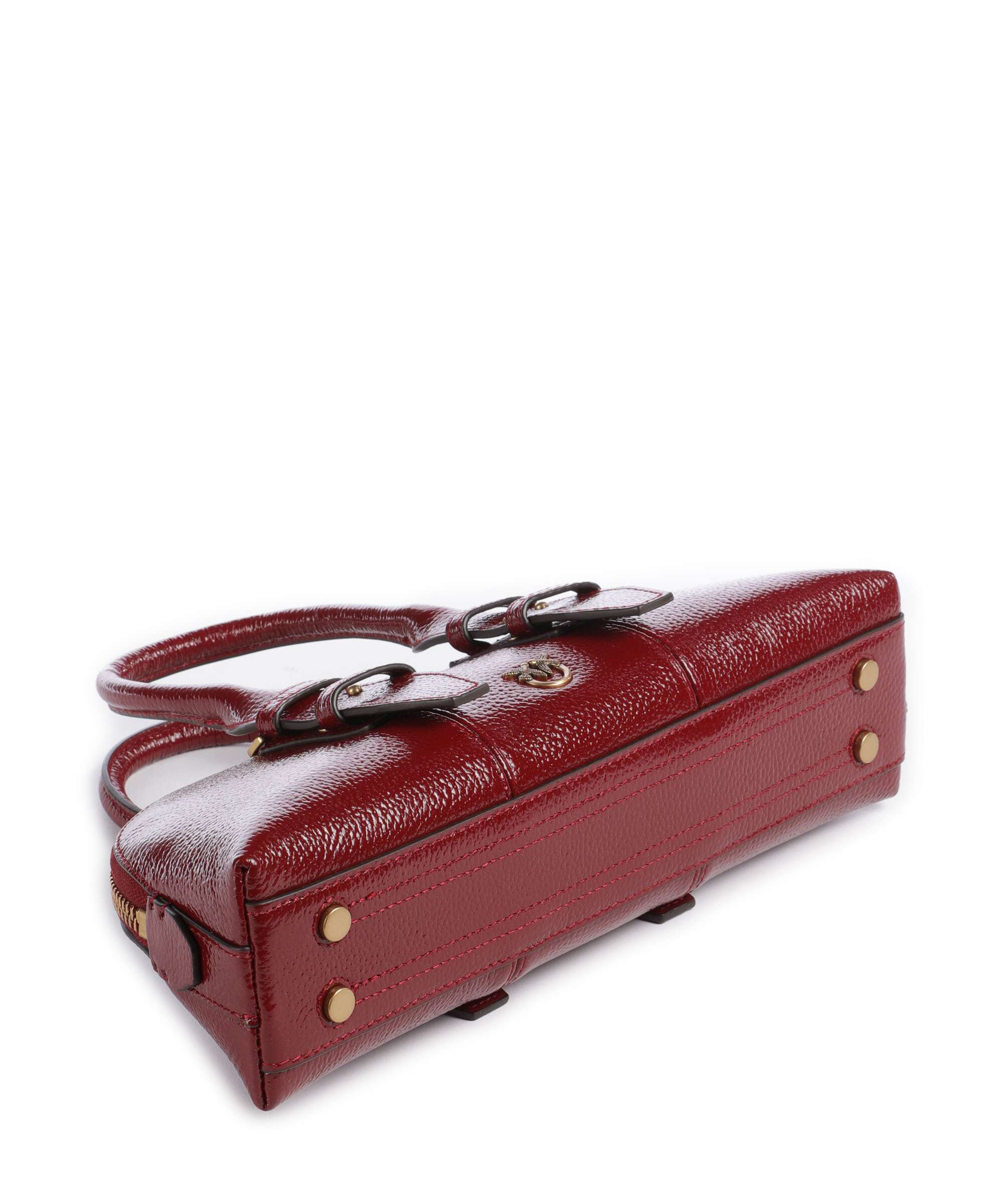 Pinko Bowling Horizontal Torebka rosso scuro/antique gold - Image 5