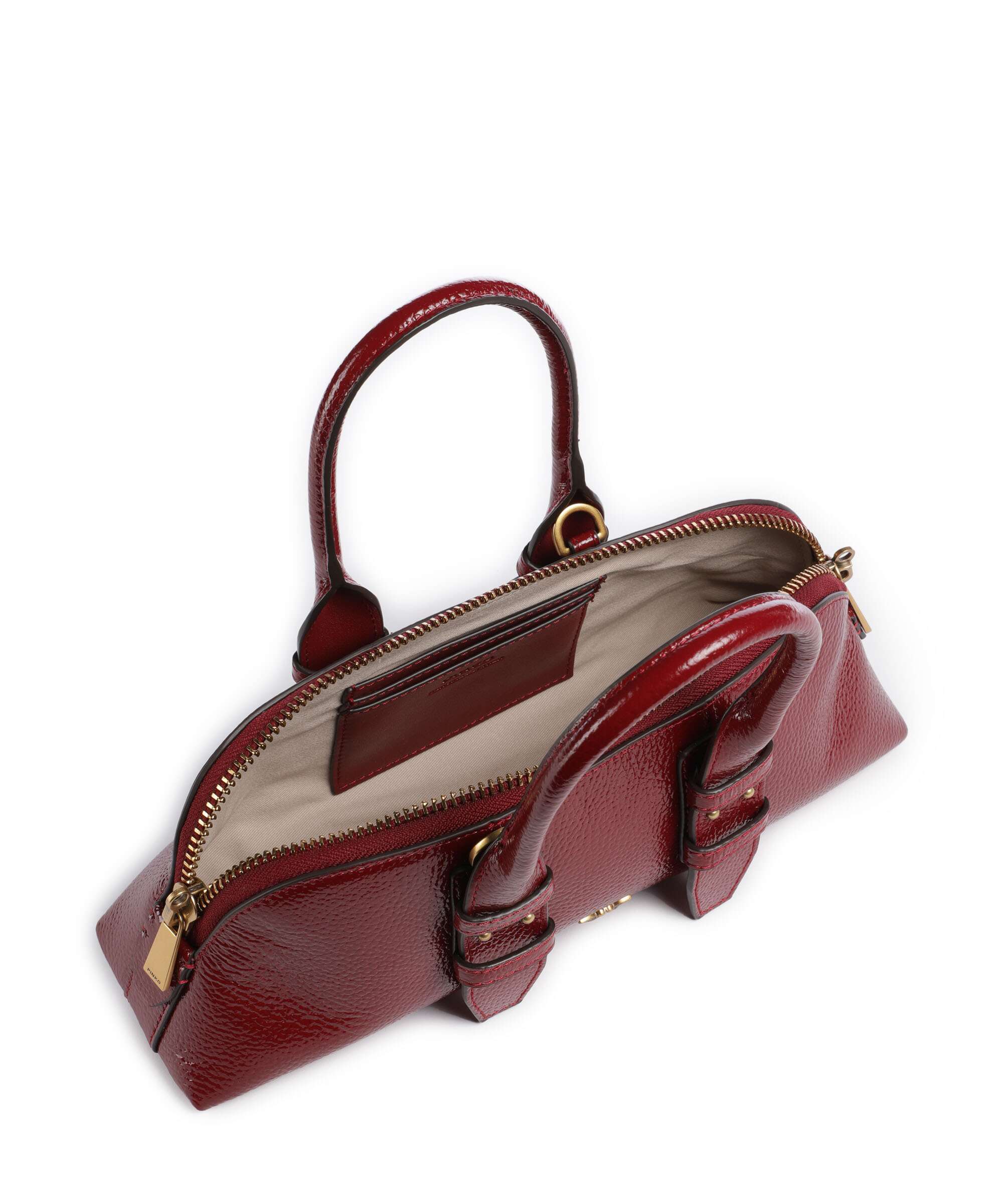 Pinko Bowling Horizontal Torebka rosso scuro/antique gold - Image 6