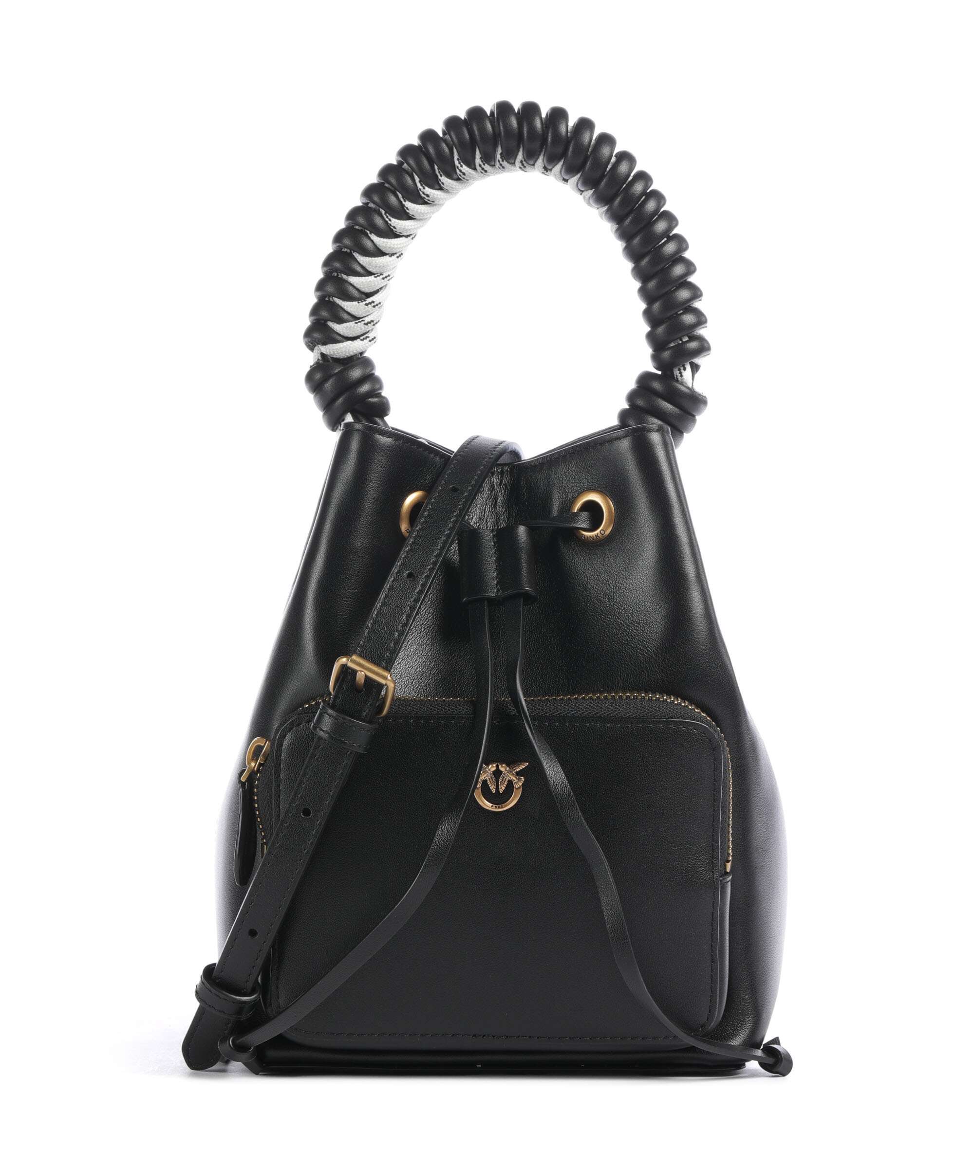 Pinko Cargo Torebka worek nero/antique gold