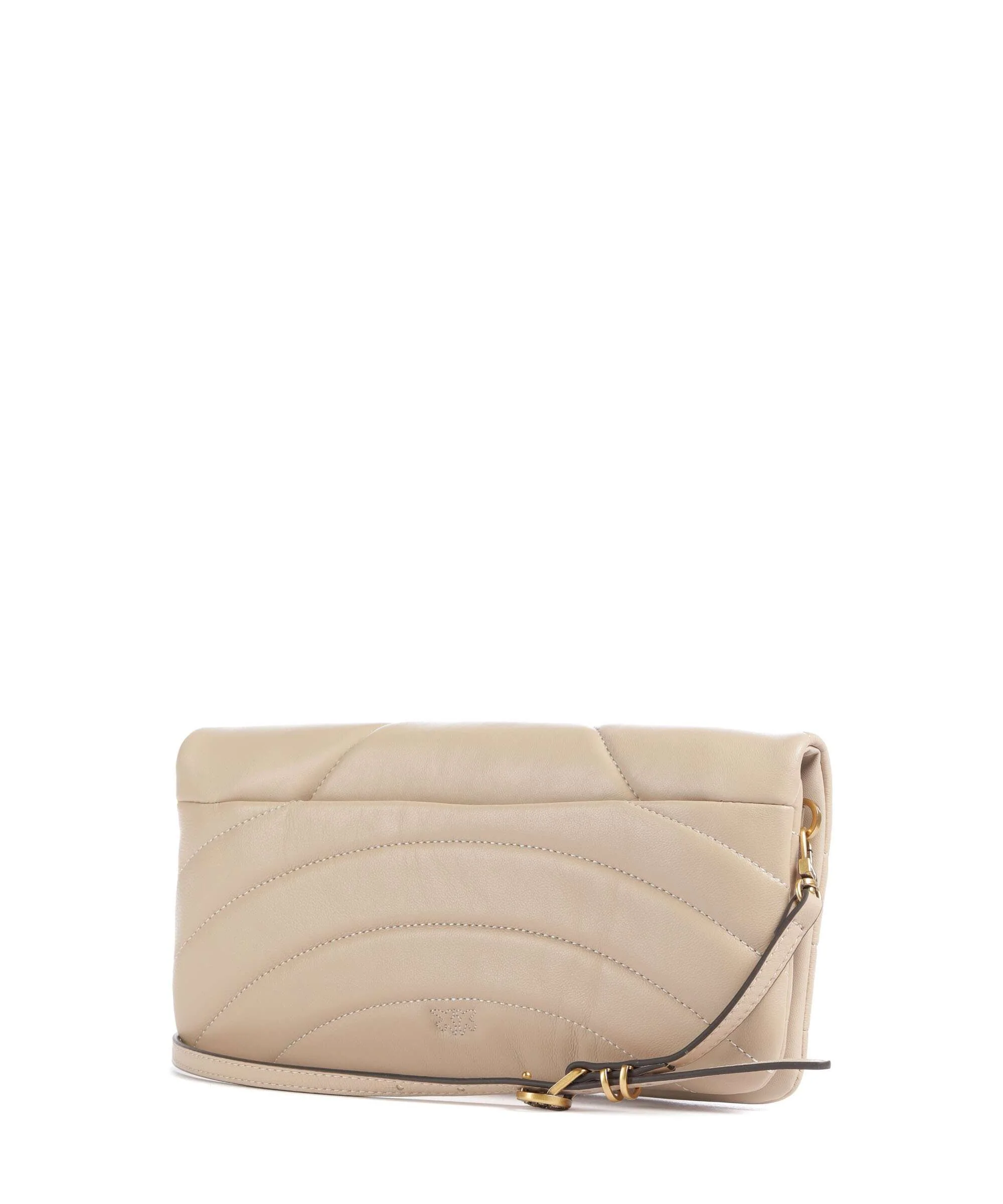 Pinko Click Horizontal Classic Torba przez ramię beige/grigio fumo/antique gold - Image 2