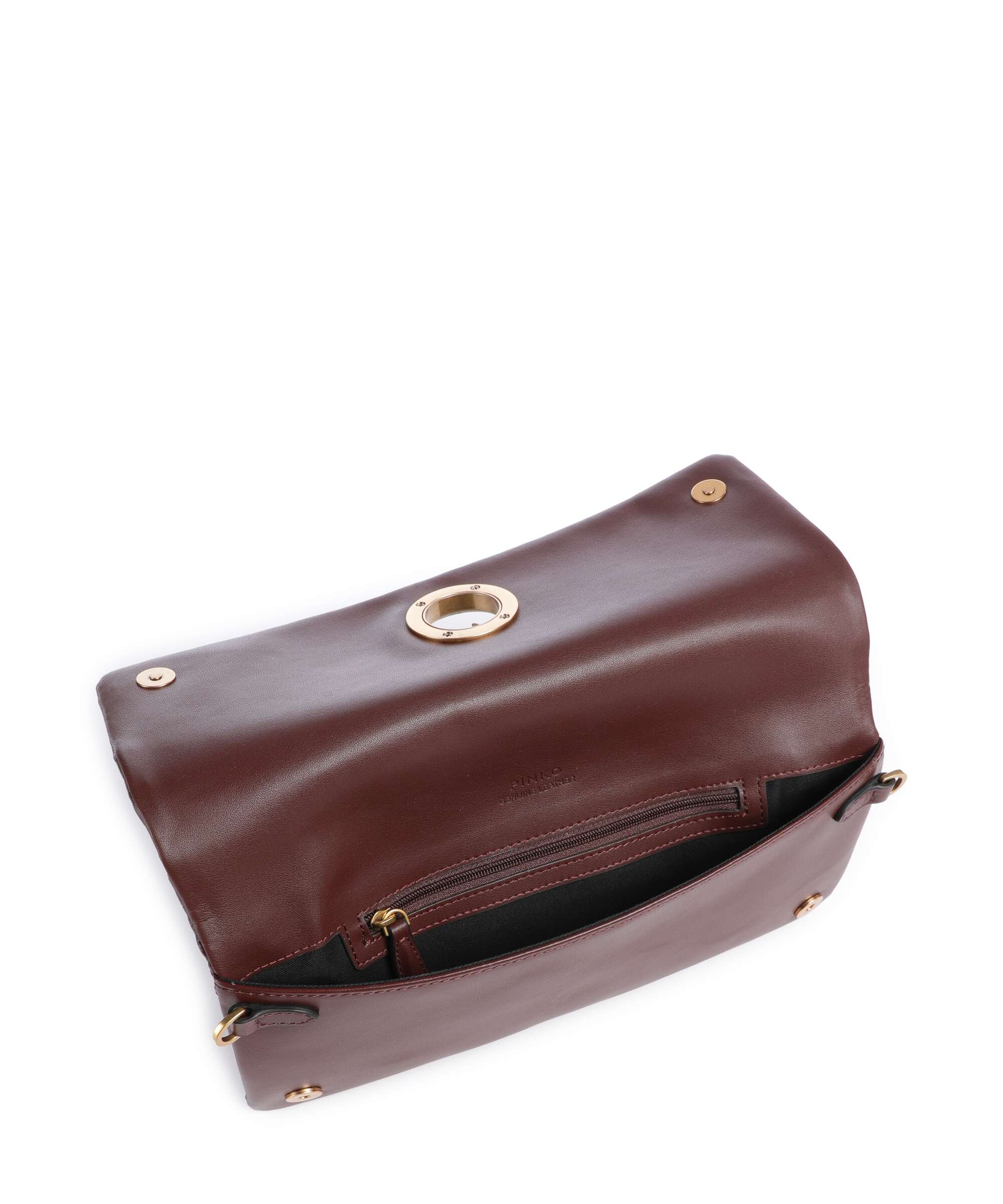 Pinko Click Soft Classic Torba przez ramię burgundy wine/antique gold - Image 5