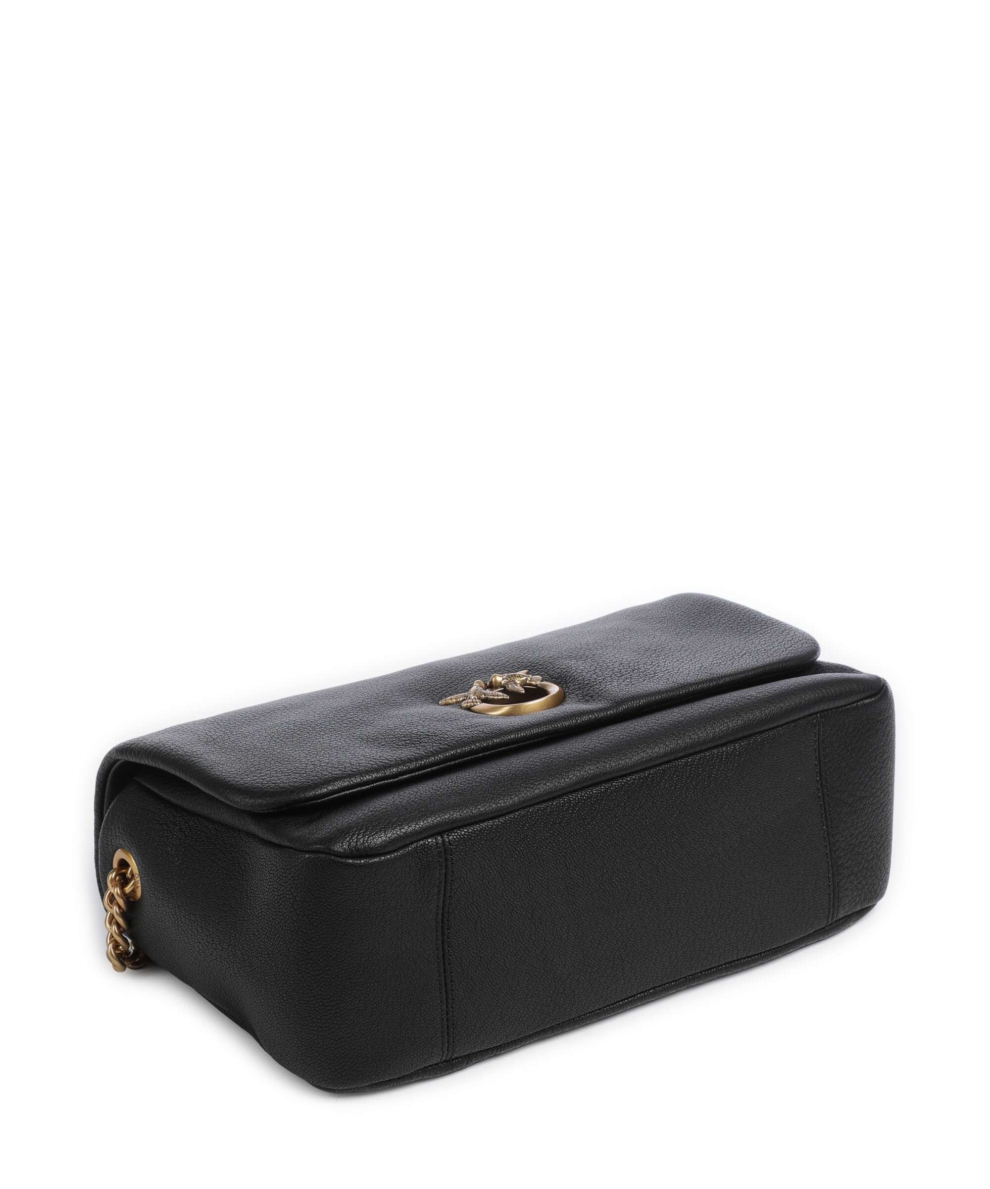 Pinko Click Soft Horizontal Chain Torba na ramię nero/antique gold - Image 4