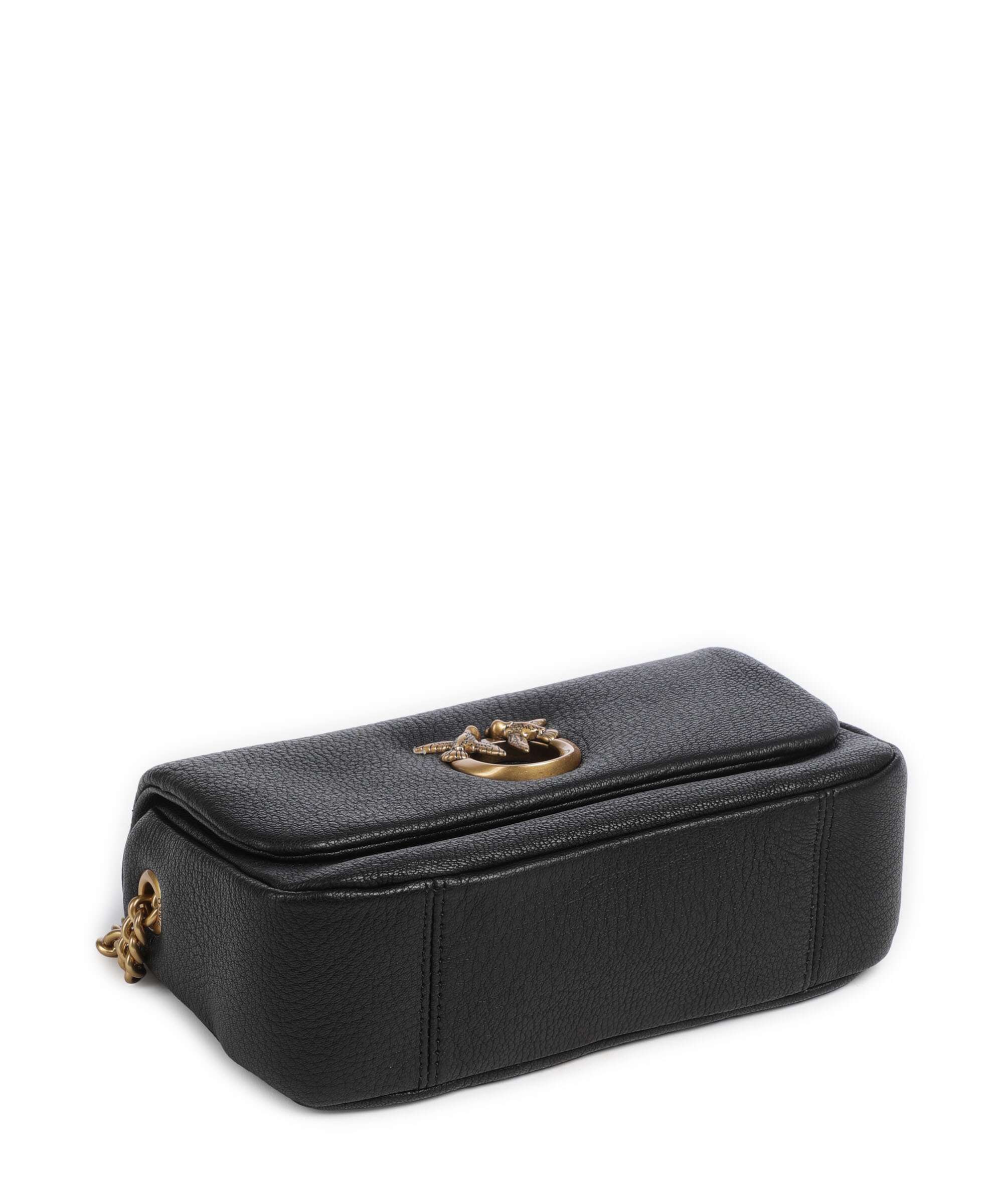 Pinko Click Soft Horizontal Chain Torba na ramię nero/antique gold - Image 4