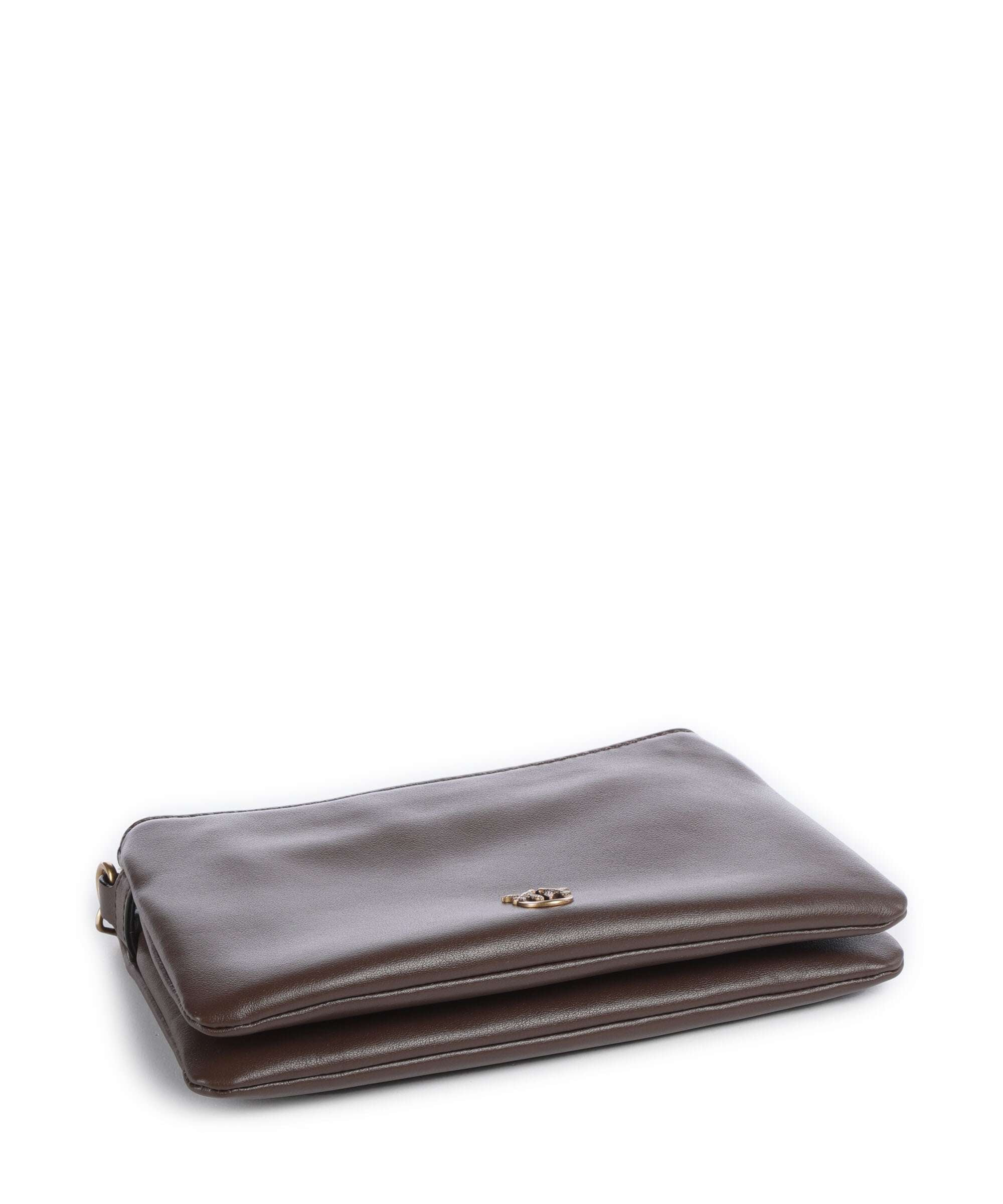 Pinko Double Mini Torba na ramię marrone castano/antique gold - Image 5