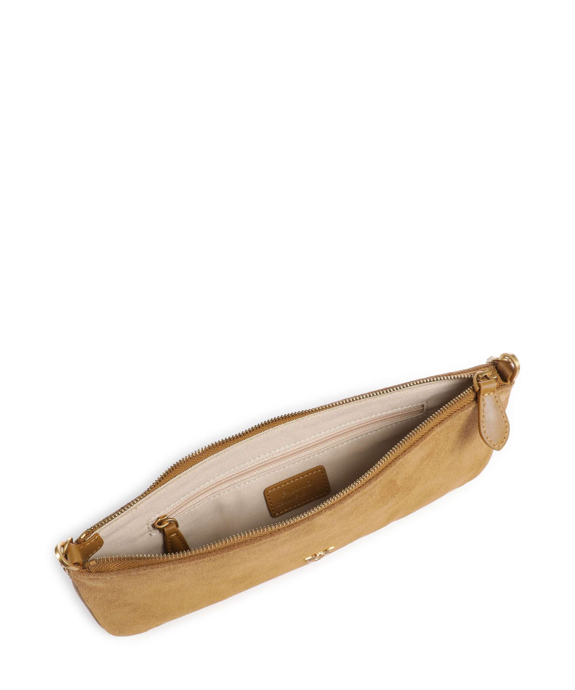 Pinko Flat Horizontal Torba na ramię marrone dorato/antique gold - Image 6