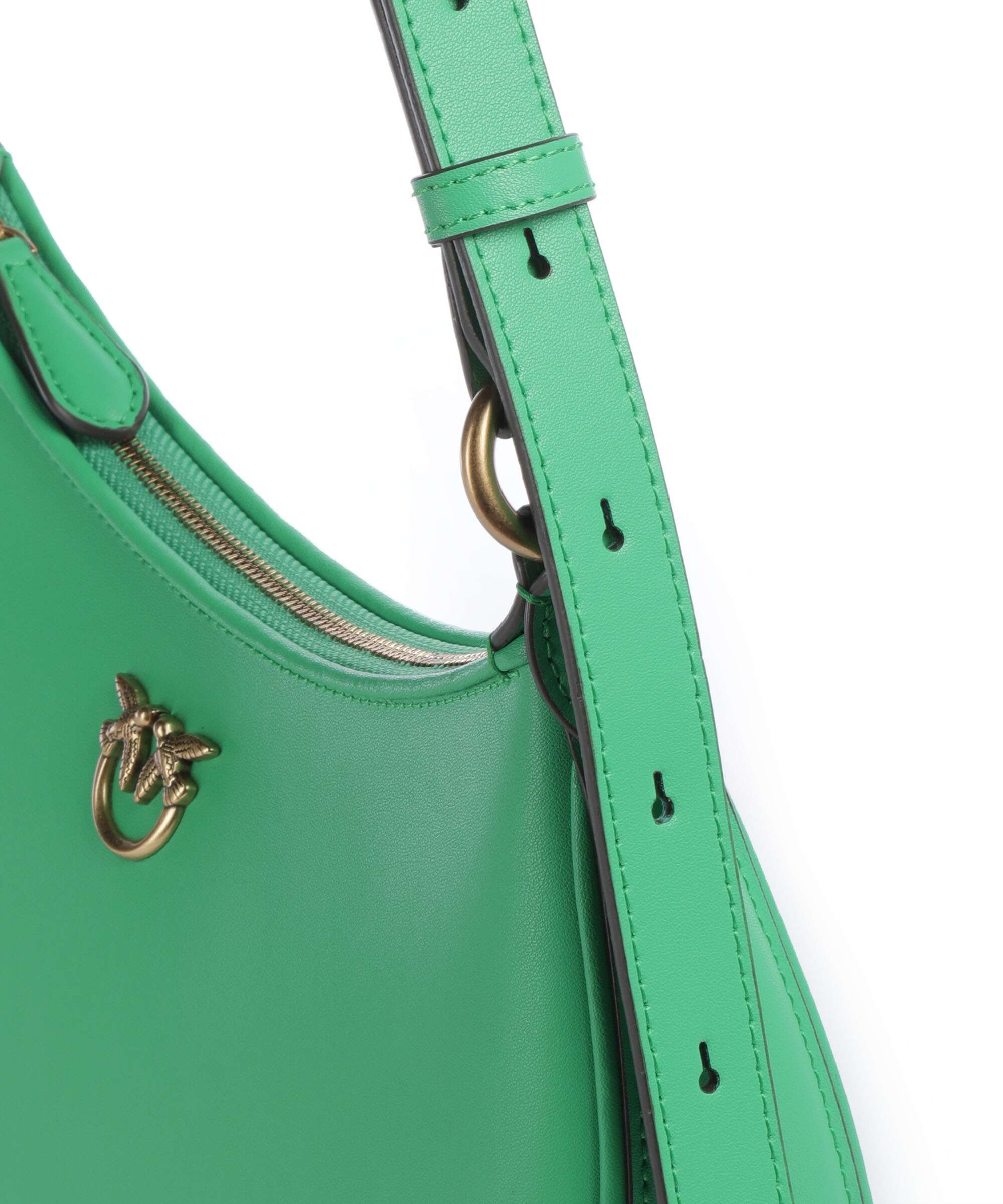 Pinko Half Moon Mini Torba na ramię verde isola/antique gold - Image 4