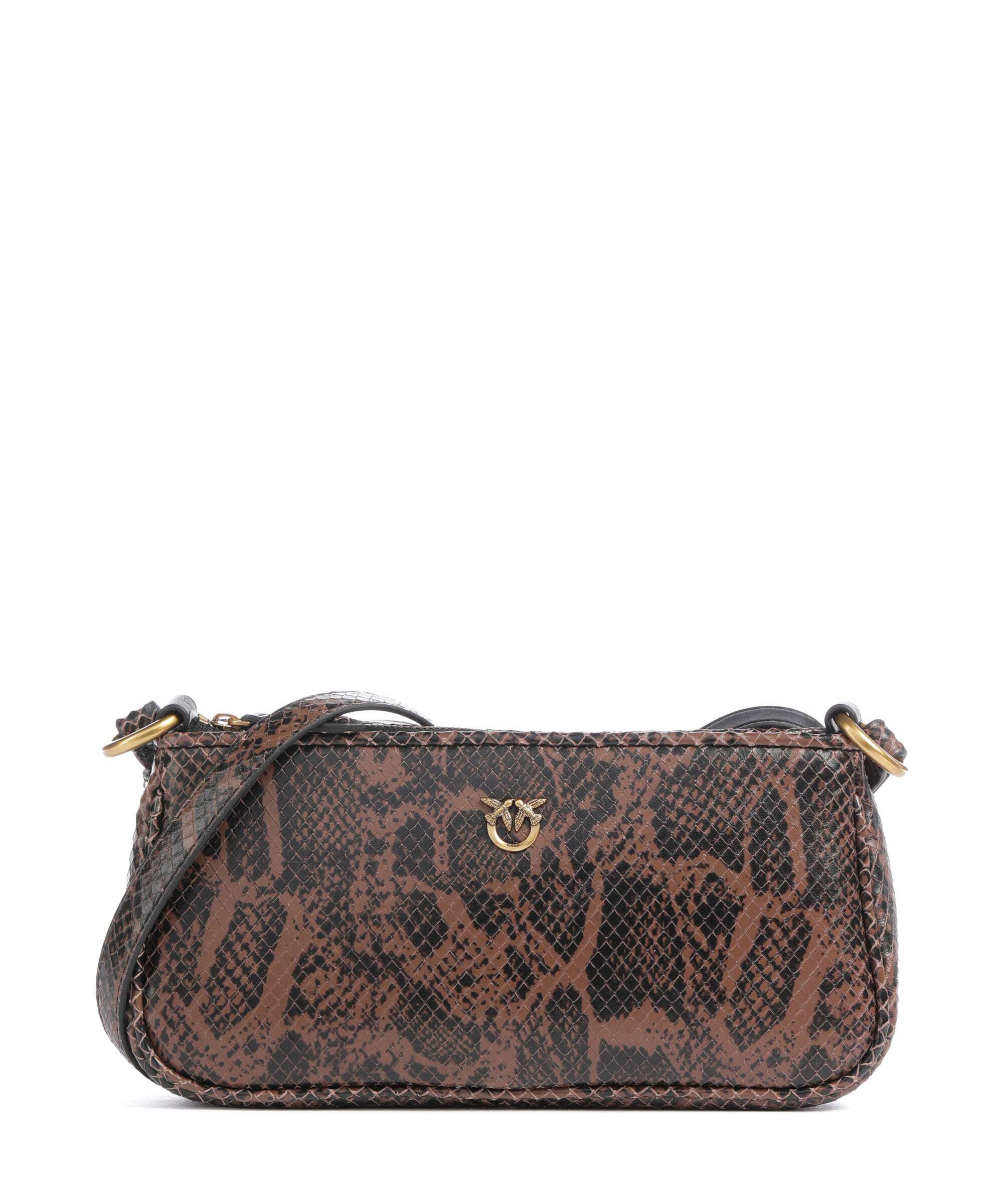 Pinko Half Moon Mini Torba przez ramię roccia/marrone/antique gold