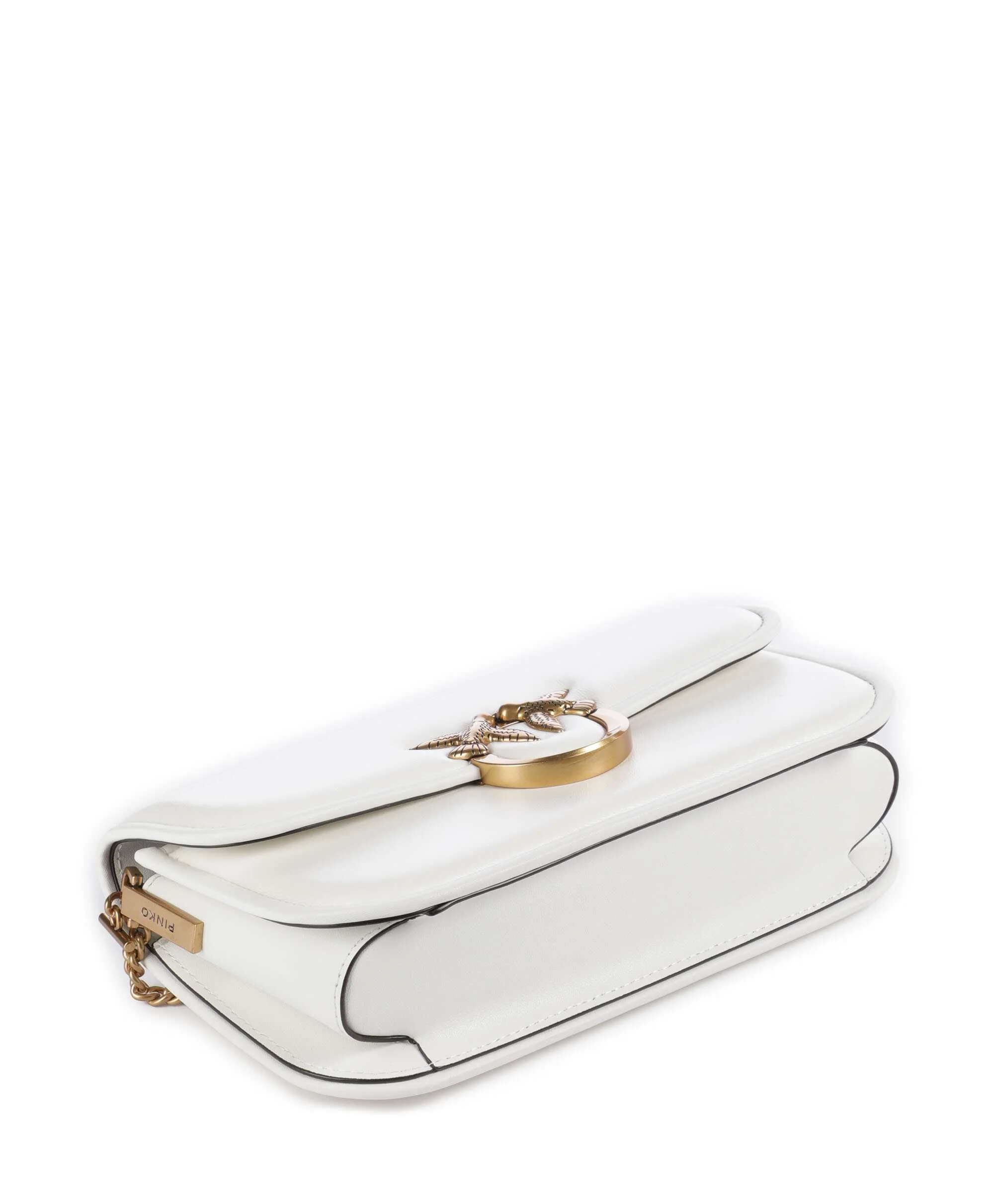 Pinko Love Box Horizontal Torba na ramię bianco nembo/antique gold - Image 4