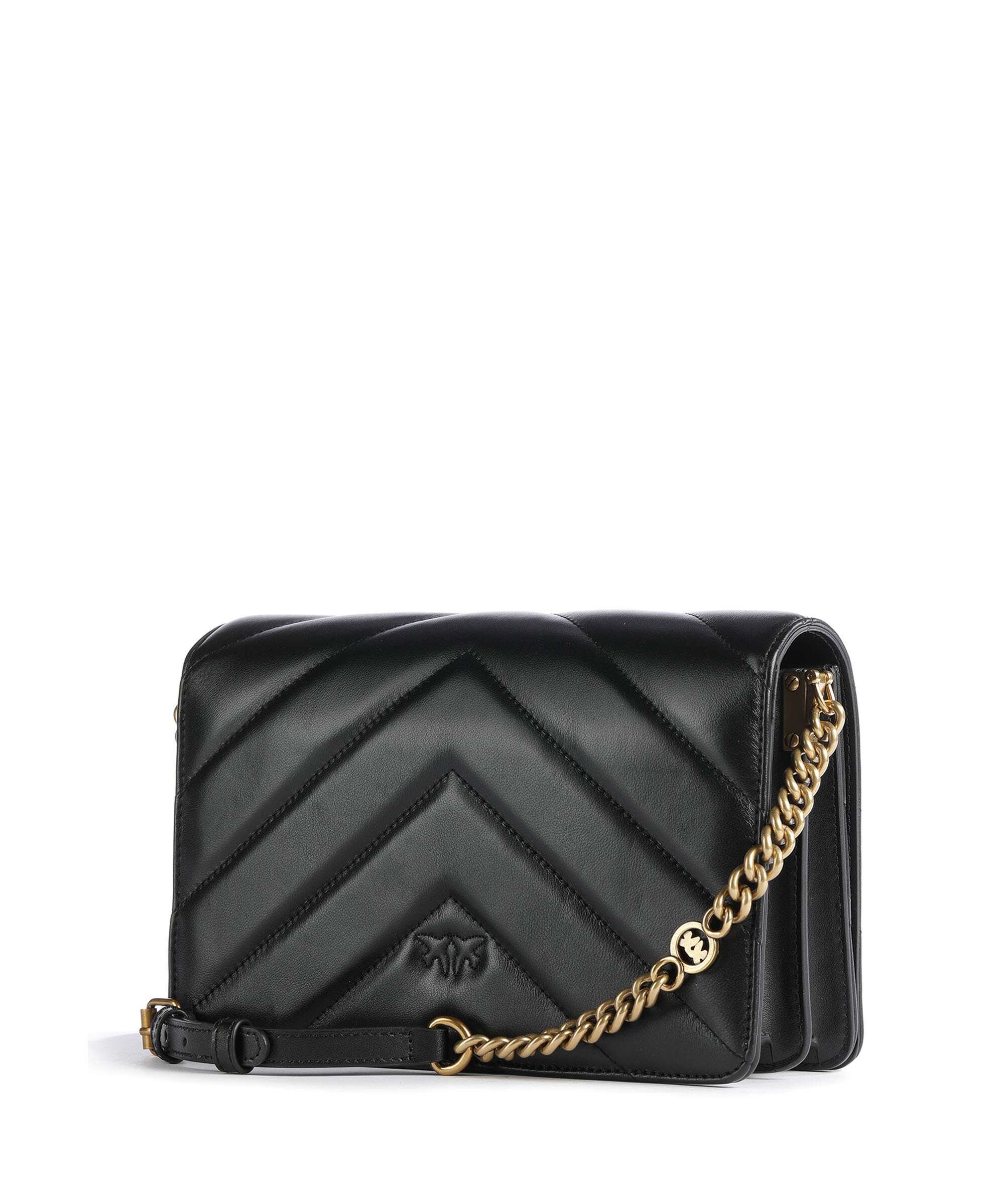 Pinko Love Click Classic Torba przez ramię nero/antique gold - Image 2