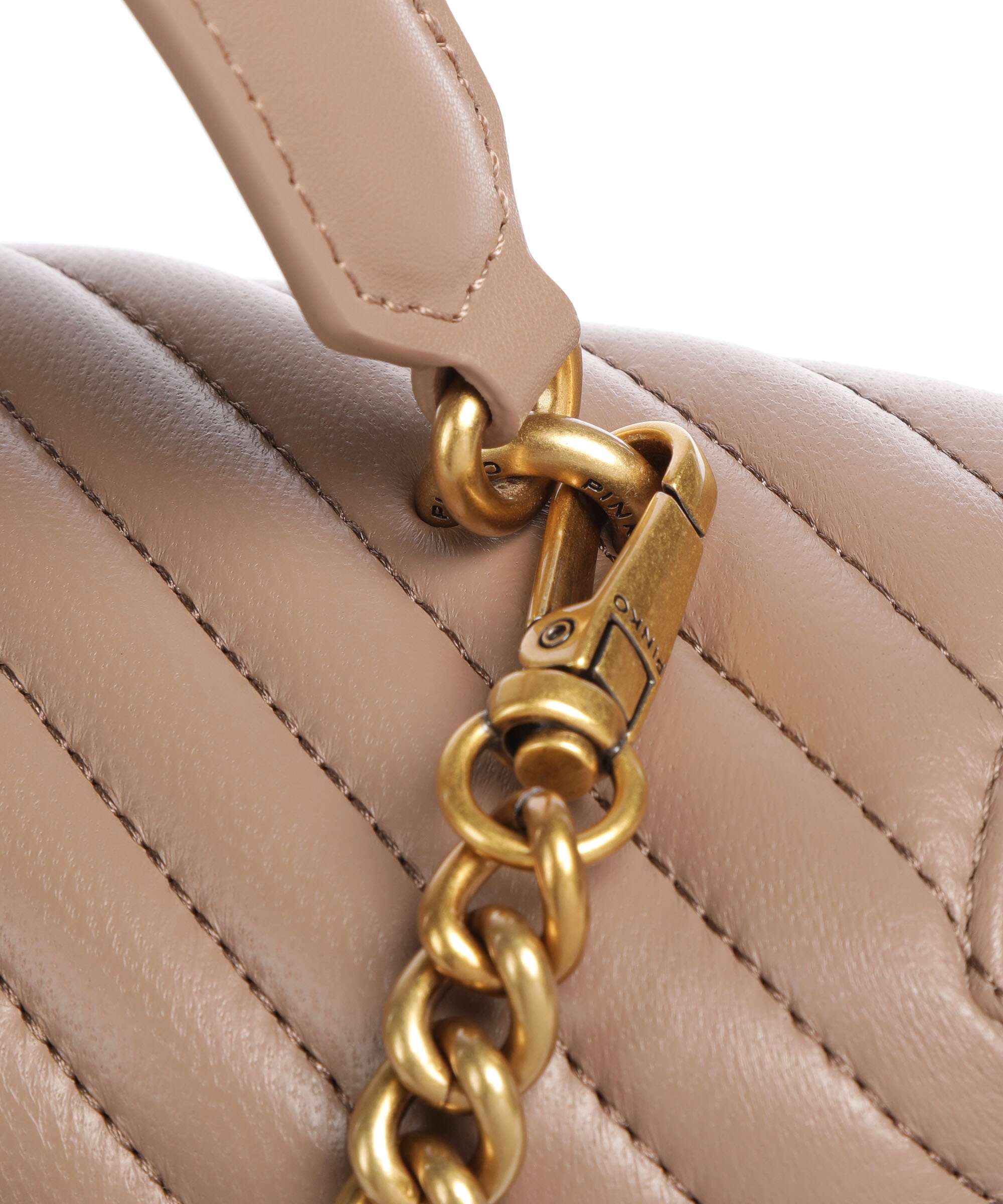 Pinko Love Lady Puff Classic Torebka biscotto zenzero/antique gold - Image 4