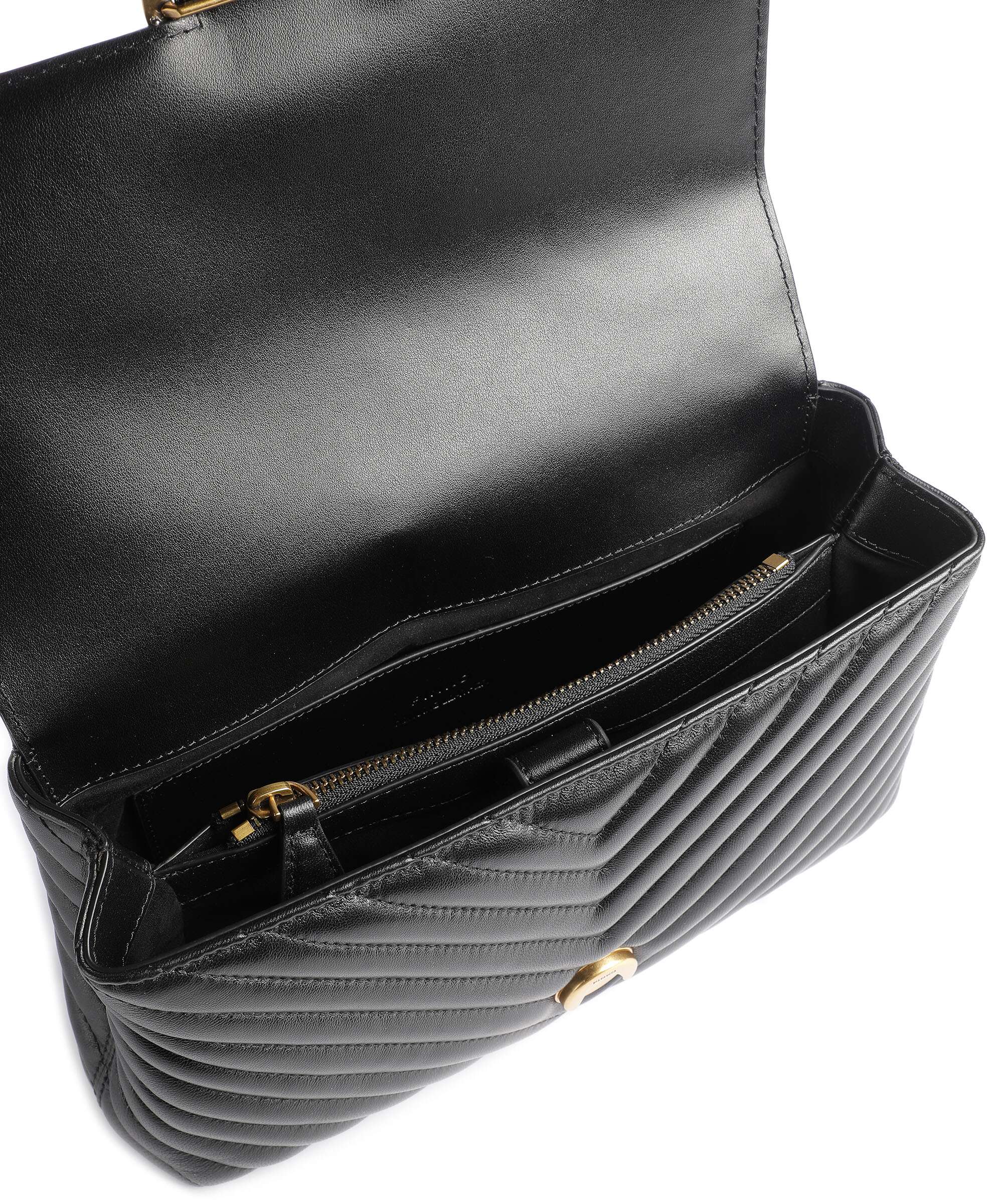 Pinko Love Lady Puff Classic Torebka nero/antique gold - Image 5