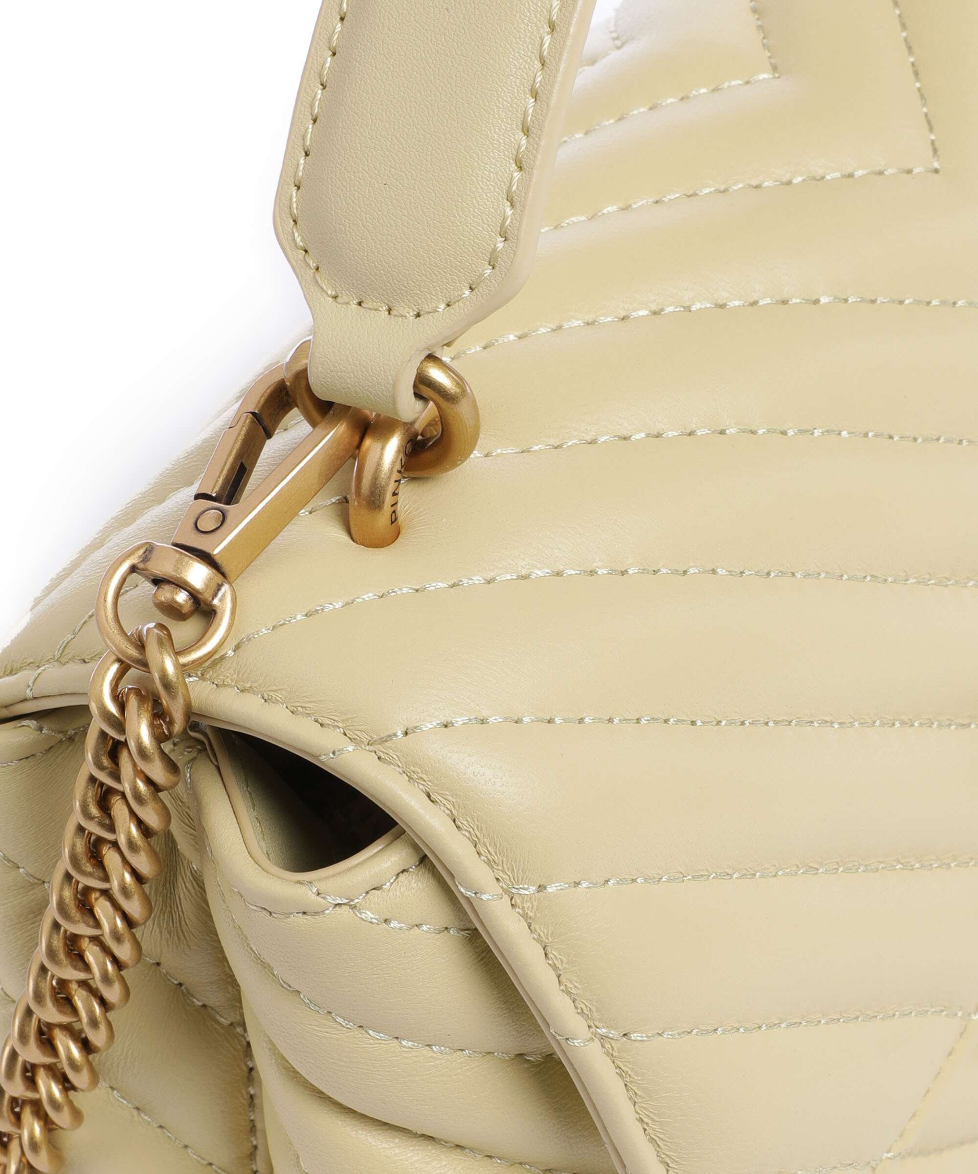 Pinko Love Lady Puff Mini Torebka giallo vaniglia/antique gold - Image 4