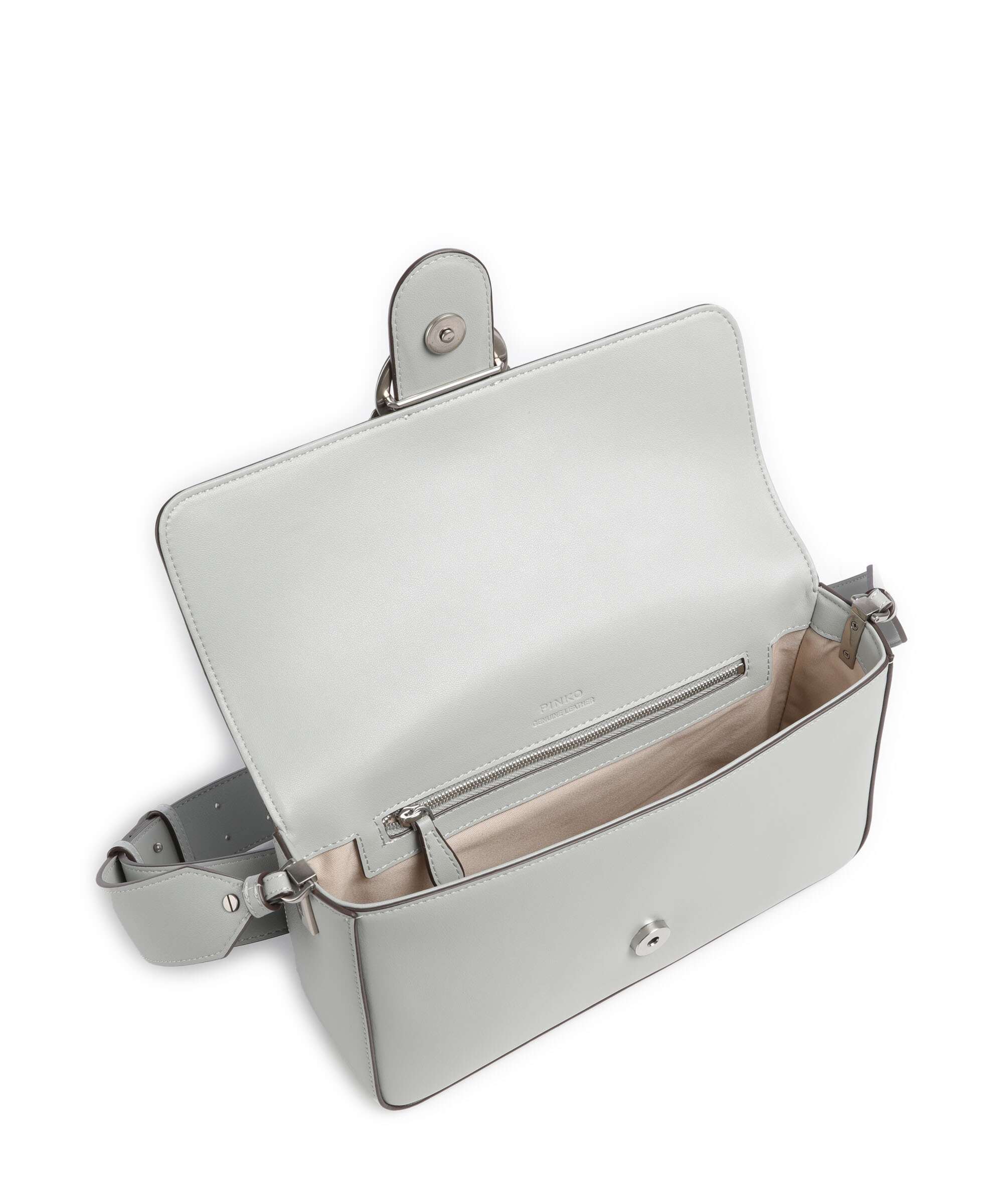 Pinko Love One Classic Slouchy Torba na ramię grigio perla/old silver - Image 5