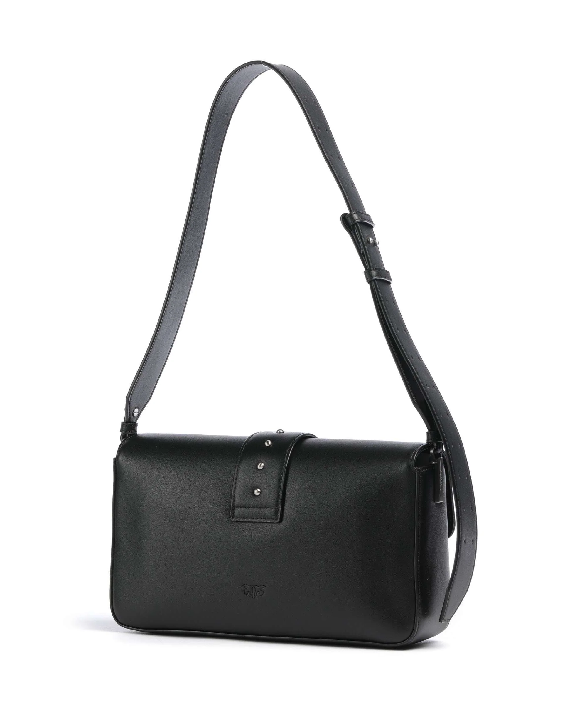 Pinko Love One Classic Slouchy Torba na ramię nero limousine/matt silver - Image 2