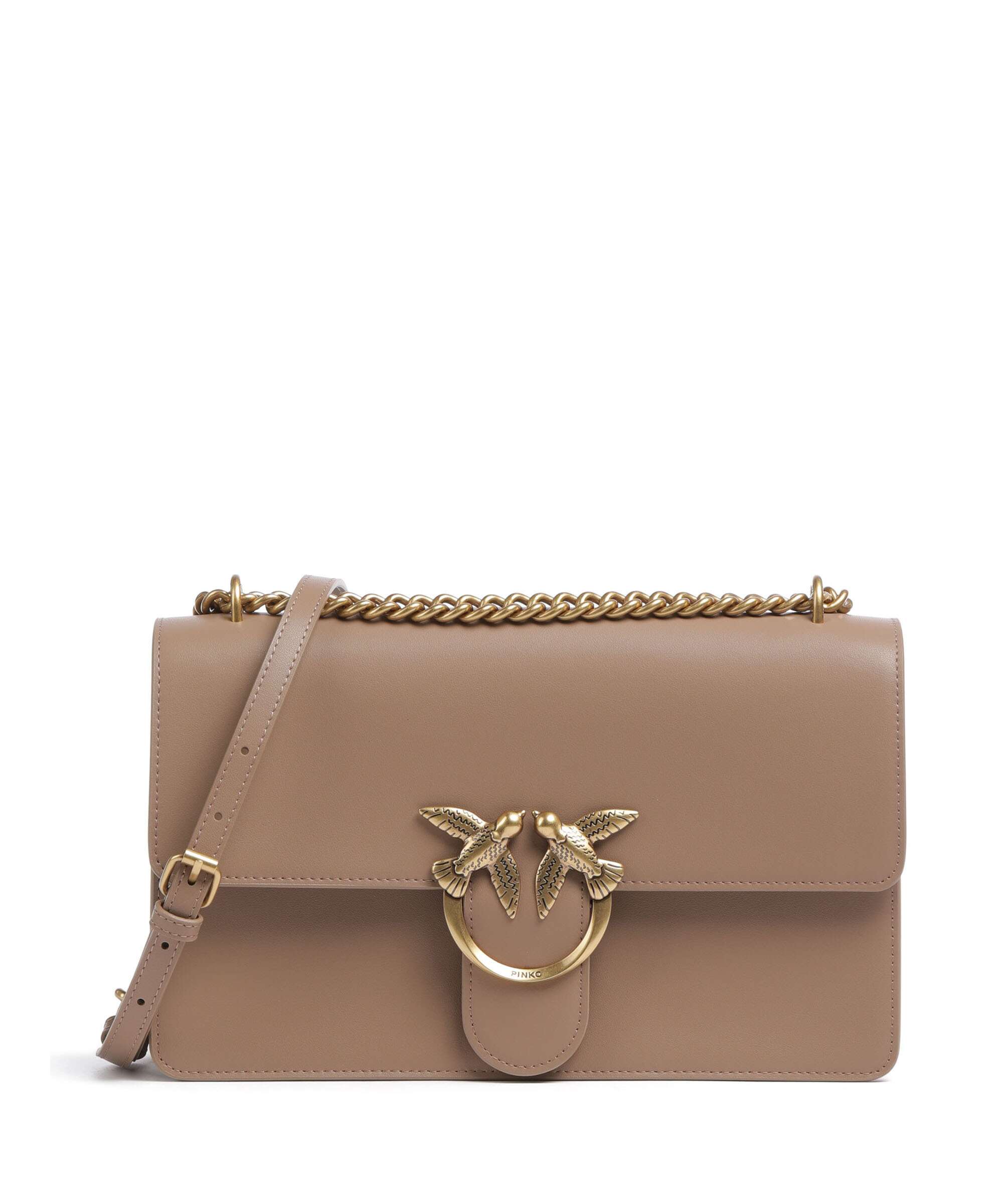 Pinko Love One Classic Torba na ramię biscotto zenzero