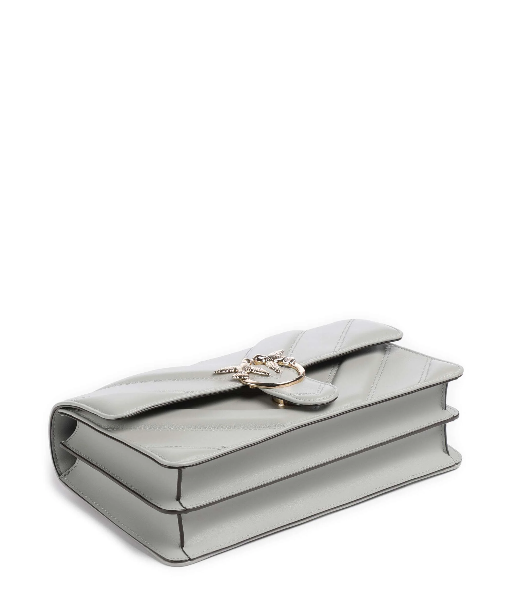 Pinko Love One Classic Torba na ramię grigio perla/gold mordore - Image 6