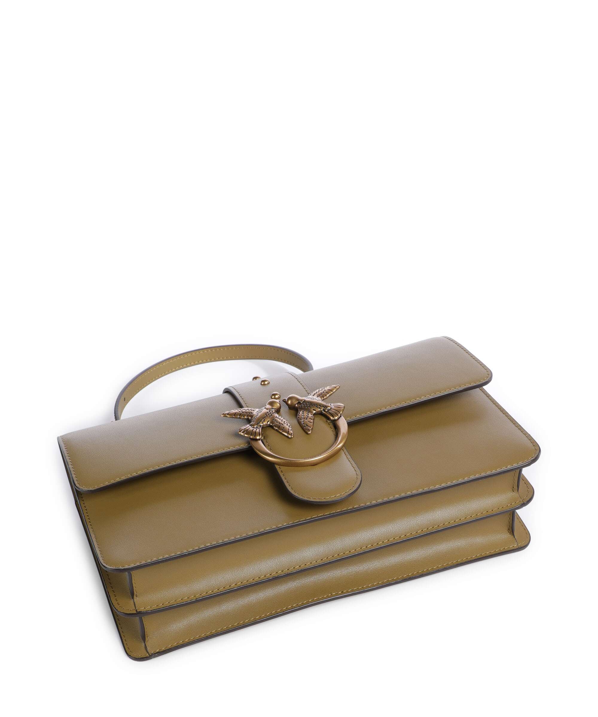 Pinko Love One Classic Torba przez ramię verde canguro/antique gold - Image 5