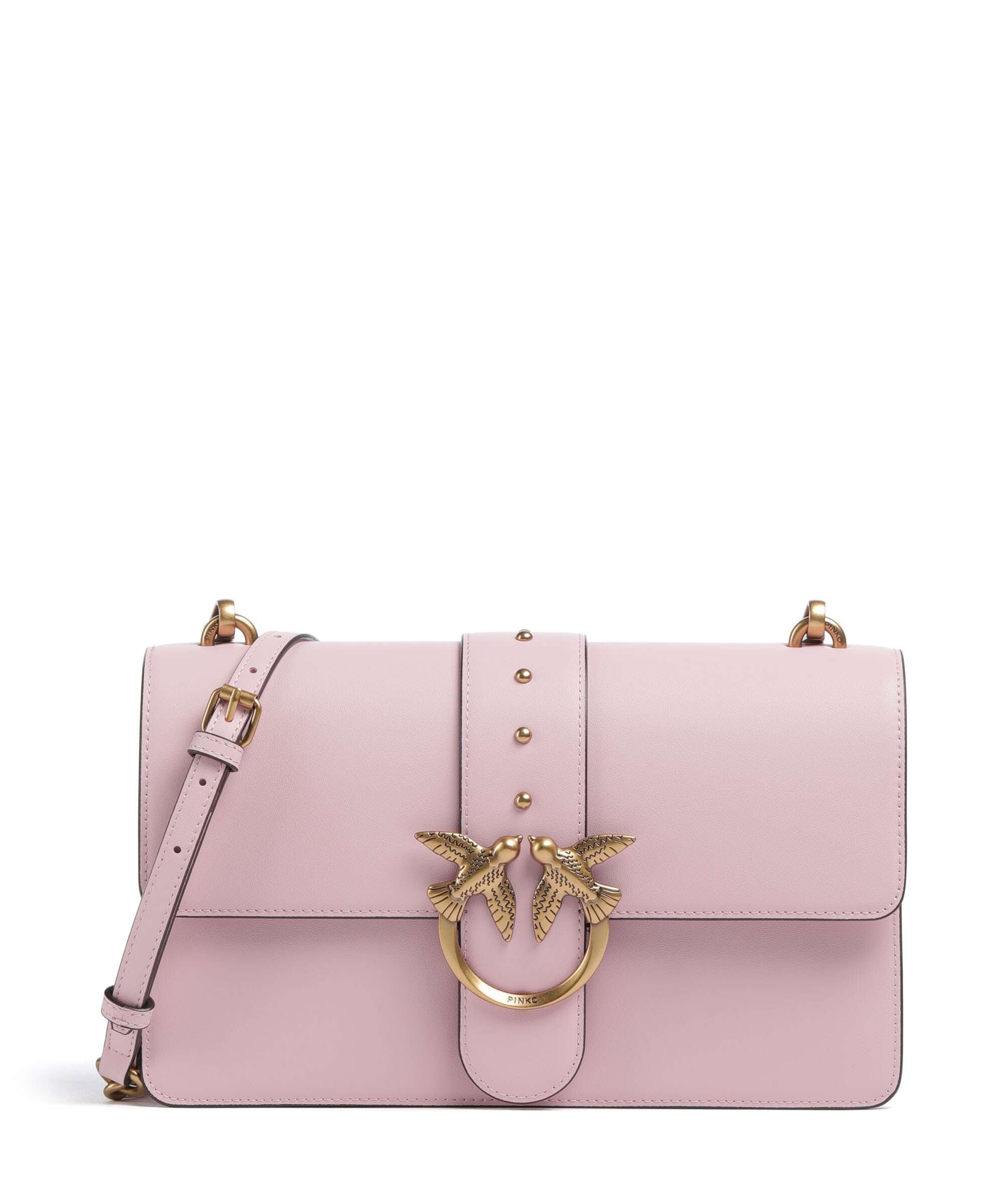Pinko Love One Classic Torba przez ramię rosa chiaro/antique gold
