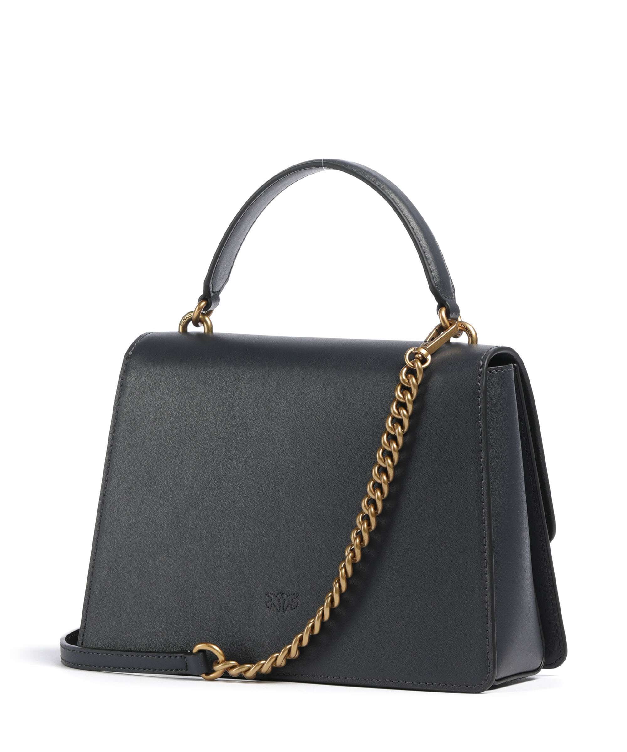 Pinko Love One Classic Torebka grigio asfalto/antique gold - Image 2