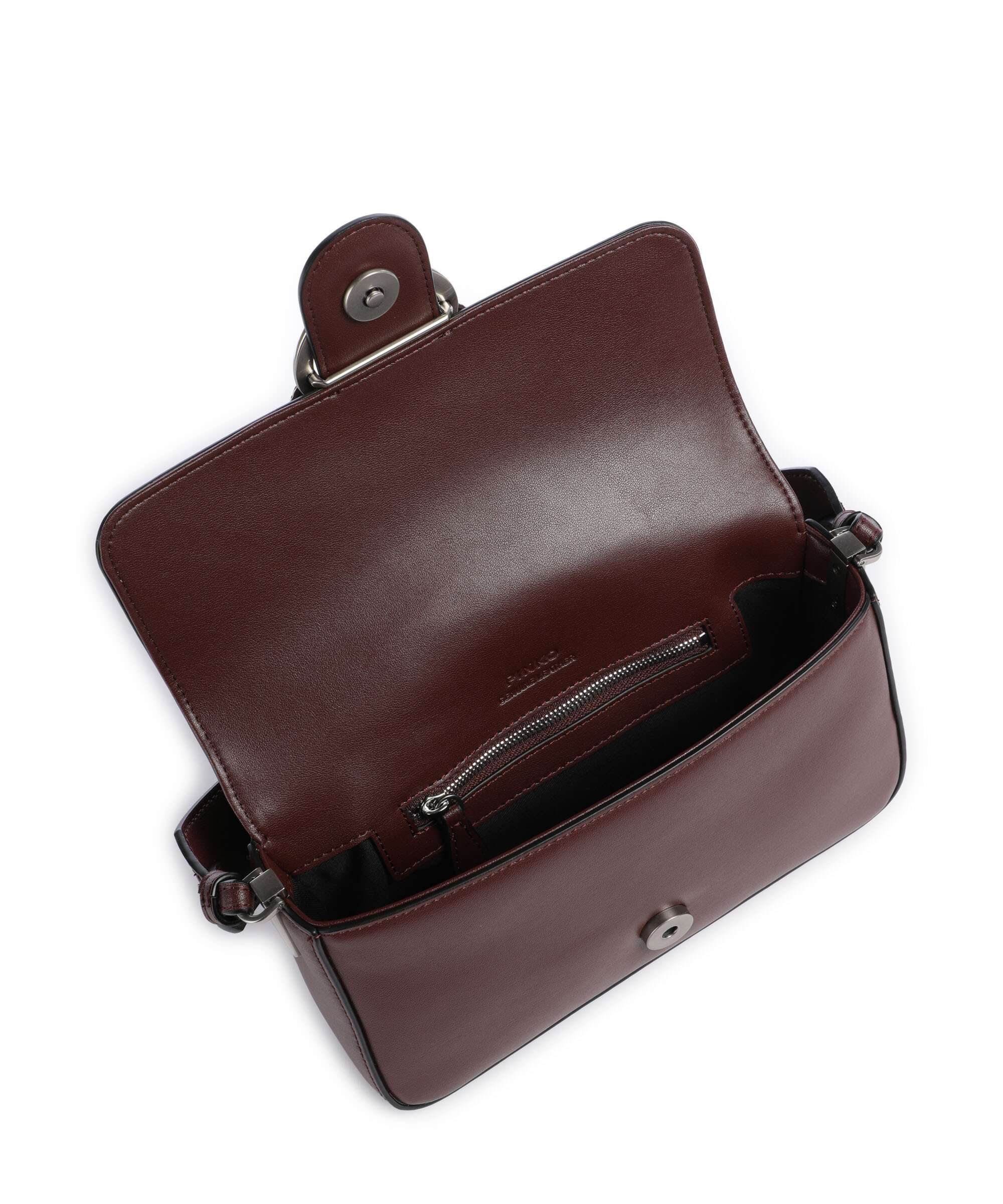 Pinko Love One Mini Slouchy Torba na ramię burgundy wine/old silver - Image 7