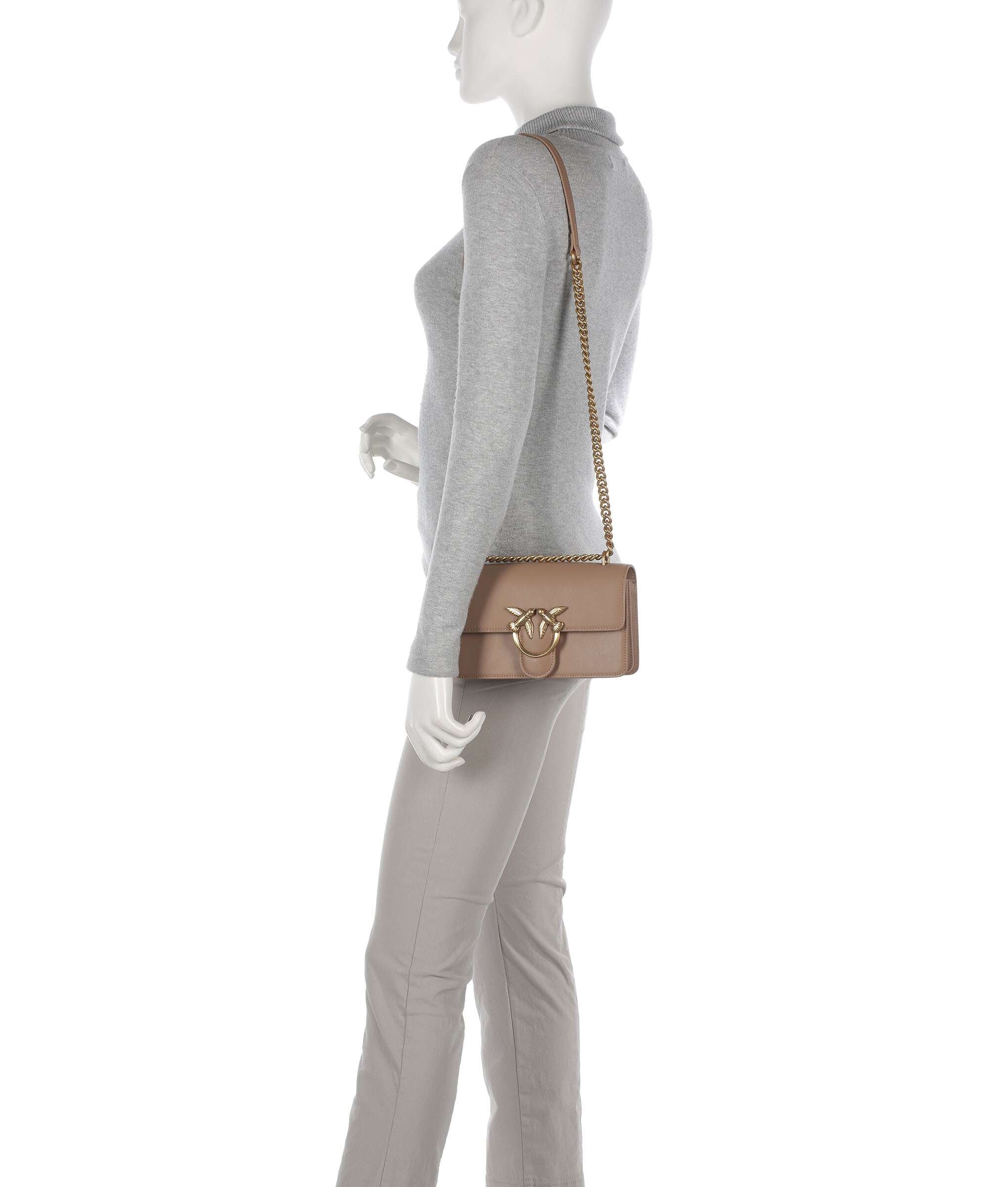 Pinko Love One Mini Torba na ramię biscotto zenzero - Image 3