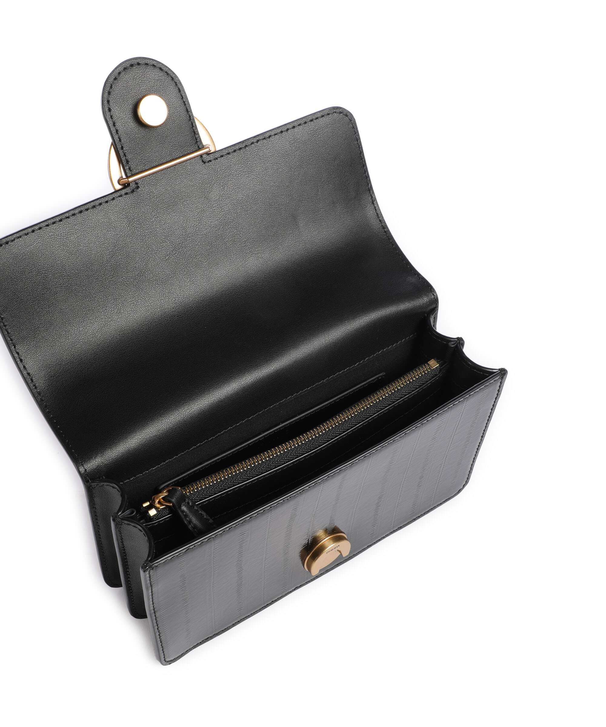 Pinko Love One Mini Torba na ramię nero/antique gold - Image 7