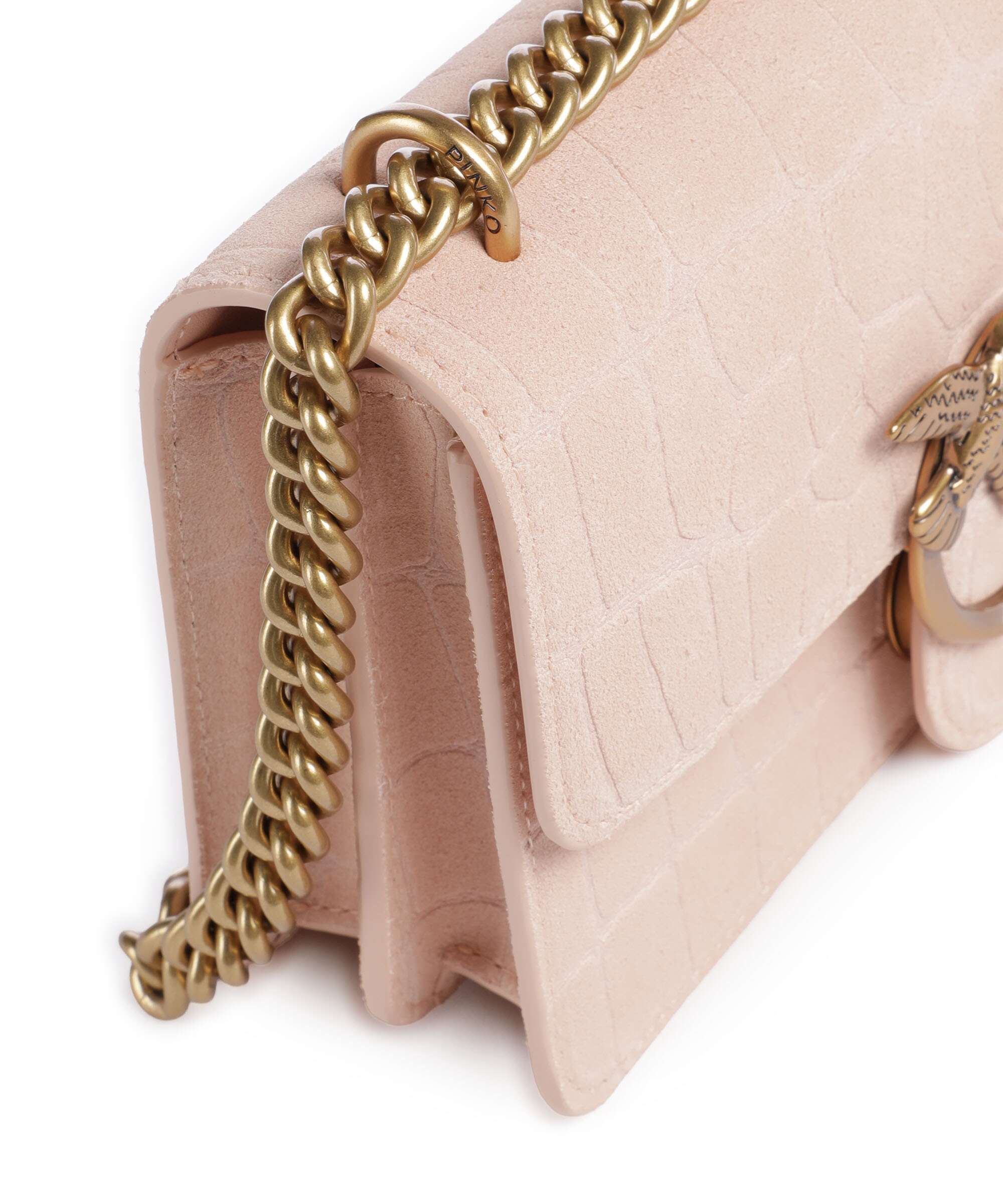 Pinko Love One Mini Torba na ramię light pink/antique gold - Image 5