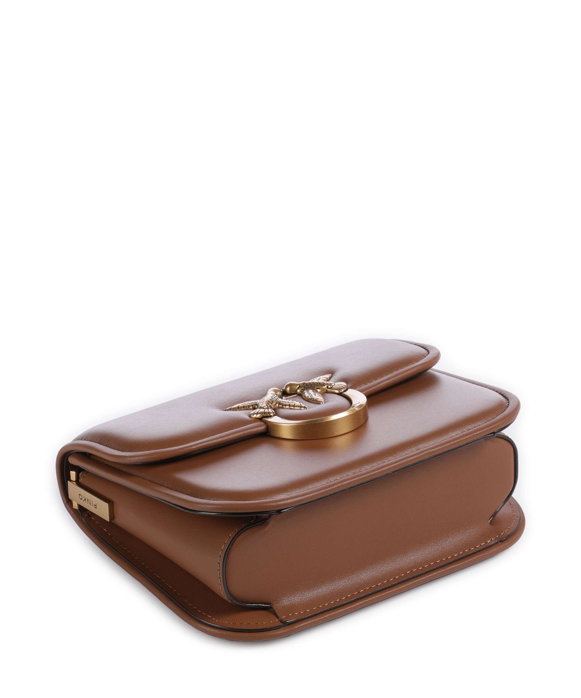 Pinko Love One Mini Torba przez ramię marrone/leone/antique gold - Image 5