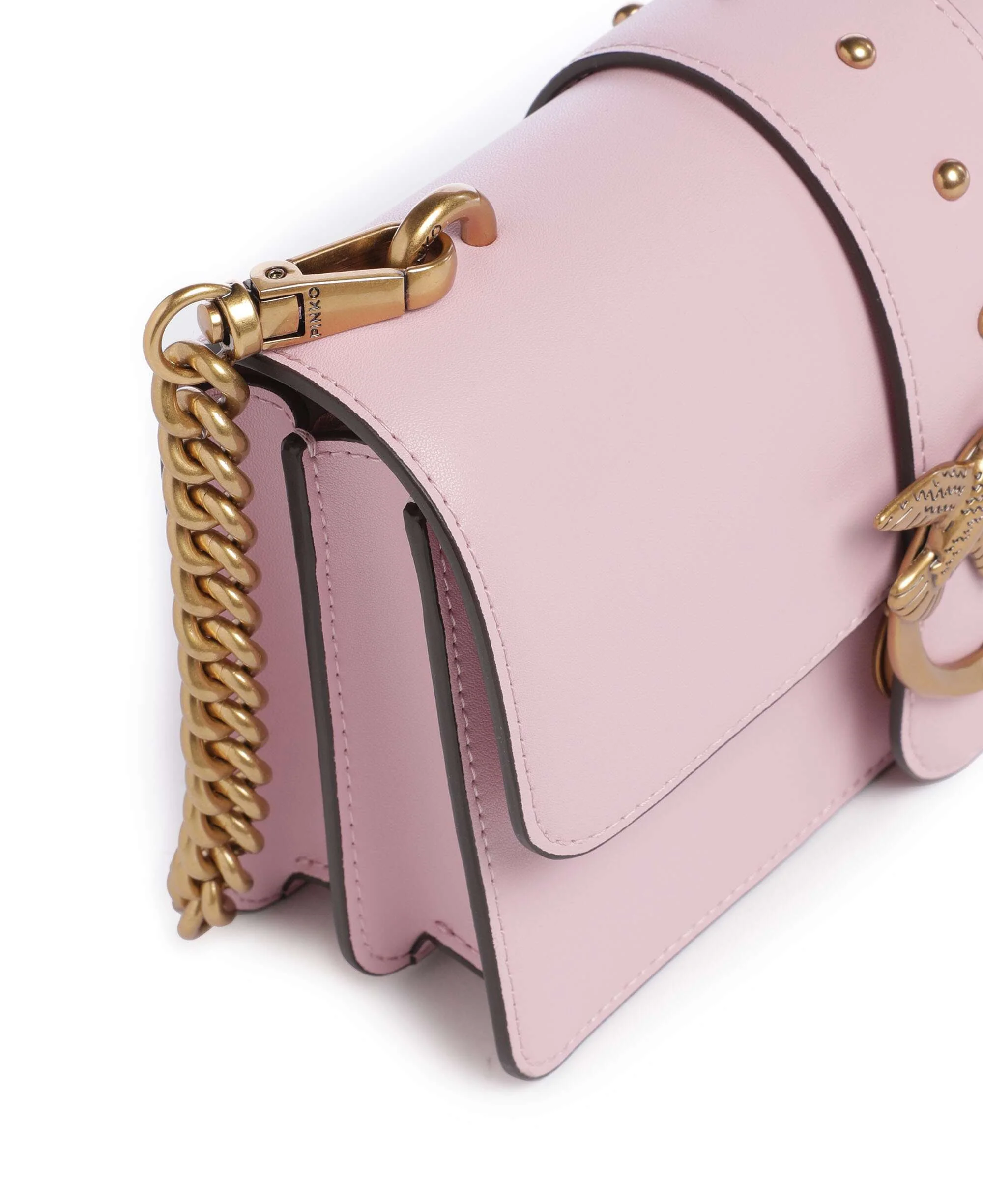 Pinko Love One Mini Torba przez ramię rosa chiaro/antique gold - Image 4
