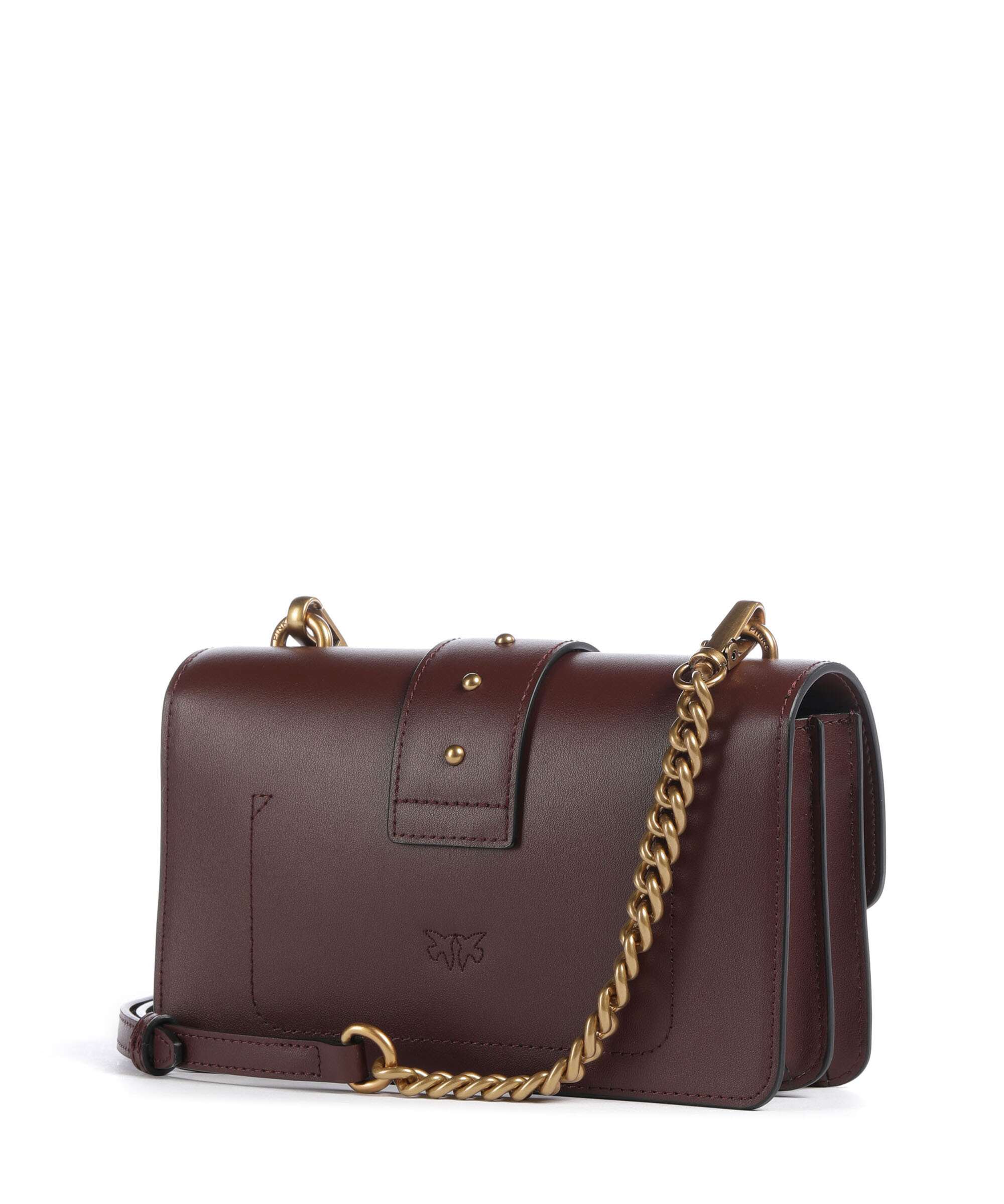 Pinko Love One Mini Torba przez ramię burgundy wine/antique gold - Image 2