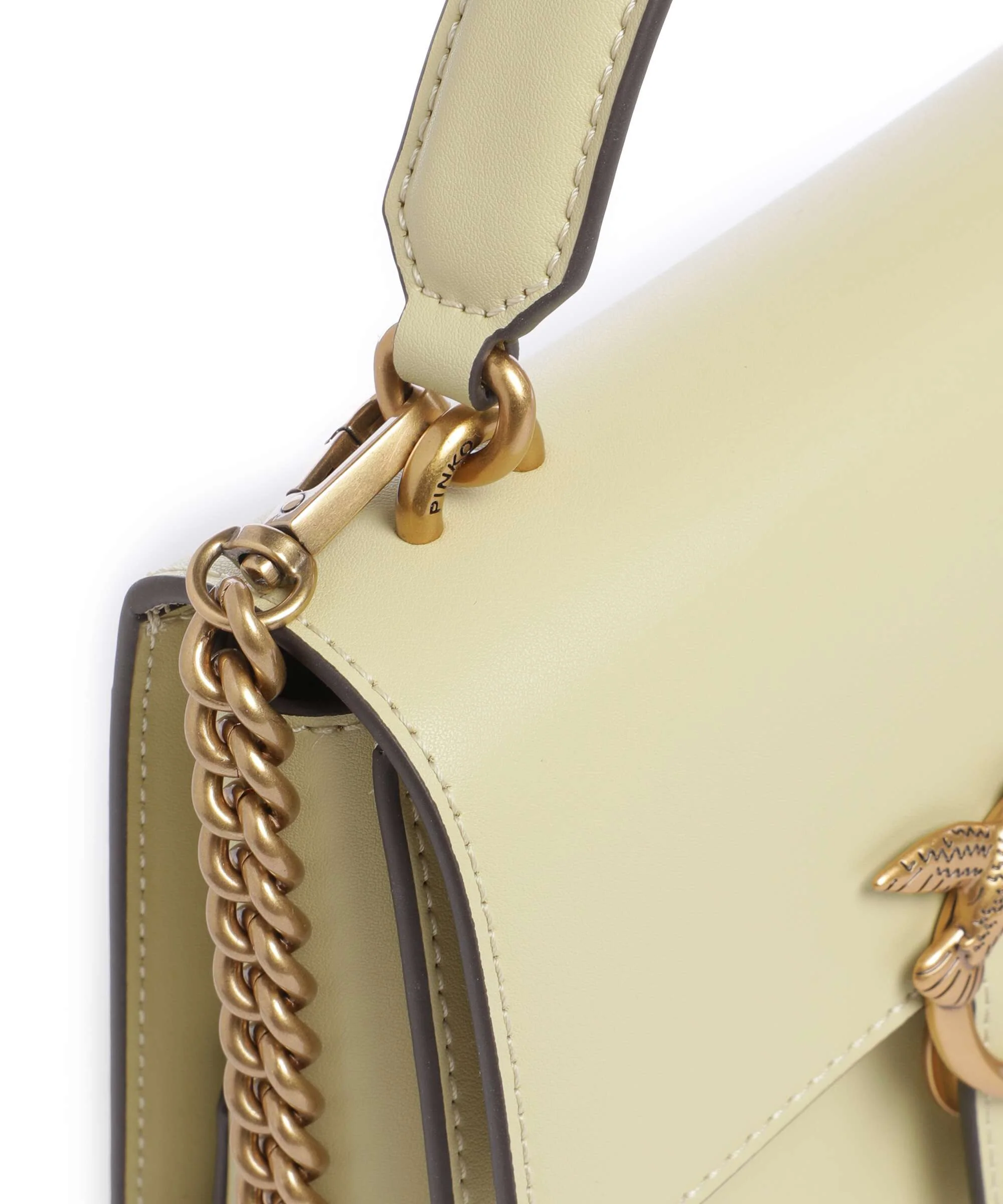 Pinko Love One Mini Torebka giallo vaniglia/antique gold - Image 4