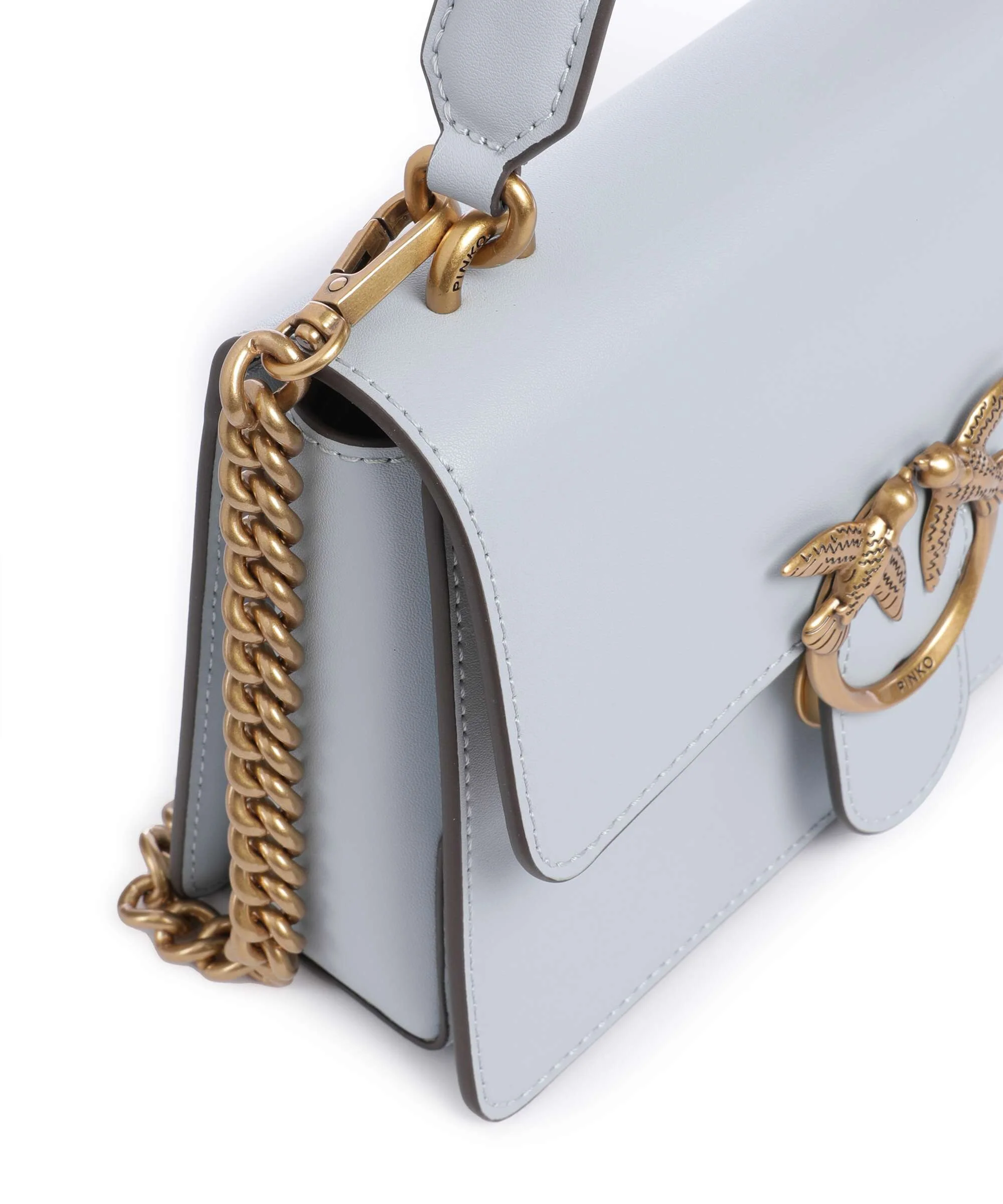 Pinko Love One Mini Torebka azzurro celeste/antique gold - Image 4