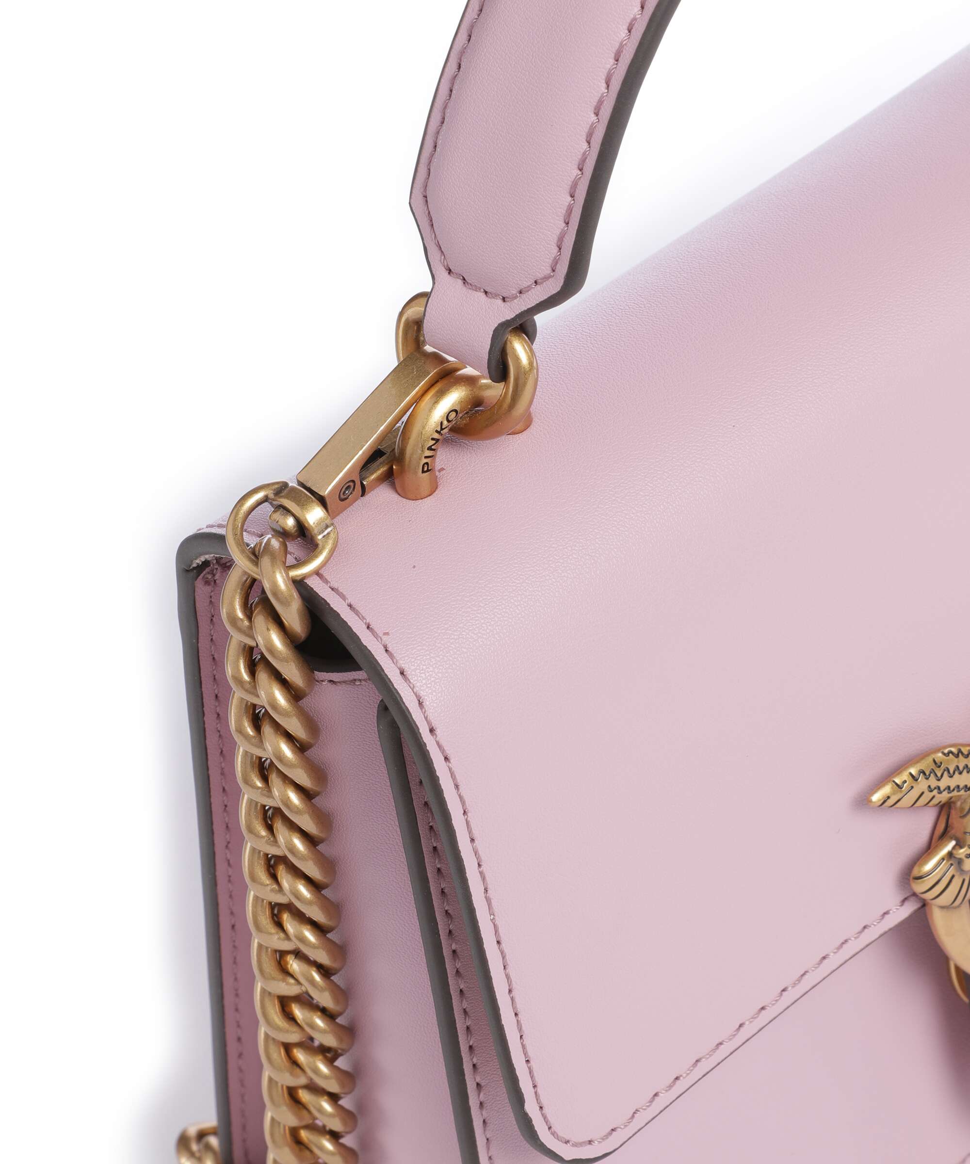 Pinko Love One Mini Torebka rosa chiaro/antique gold - Image 4
